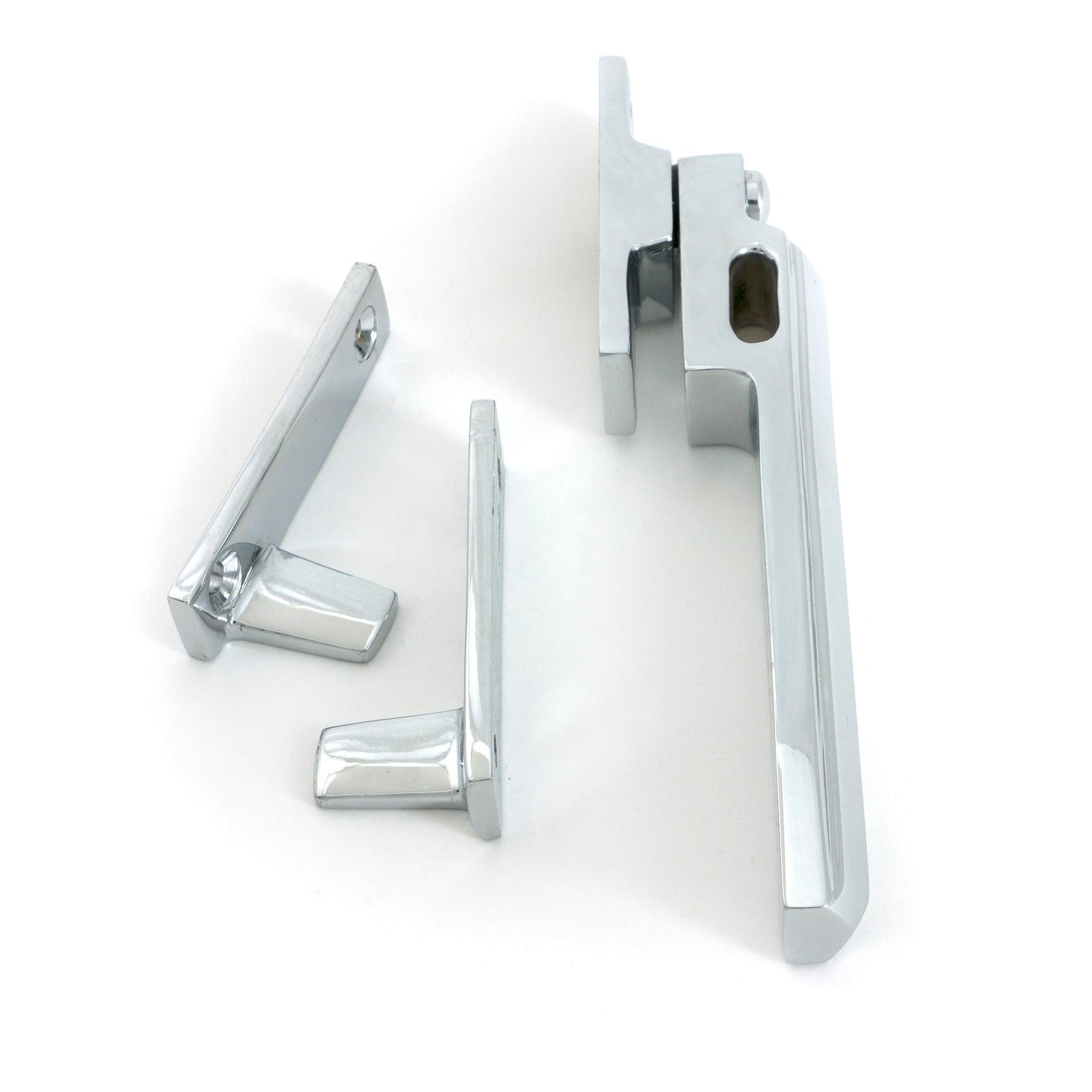 Polished Chrome Night-Vent Locking Art Deco Fastener - Night-Vent Fasteners - From The Anvil - Yester Home