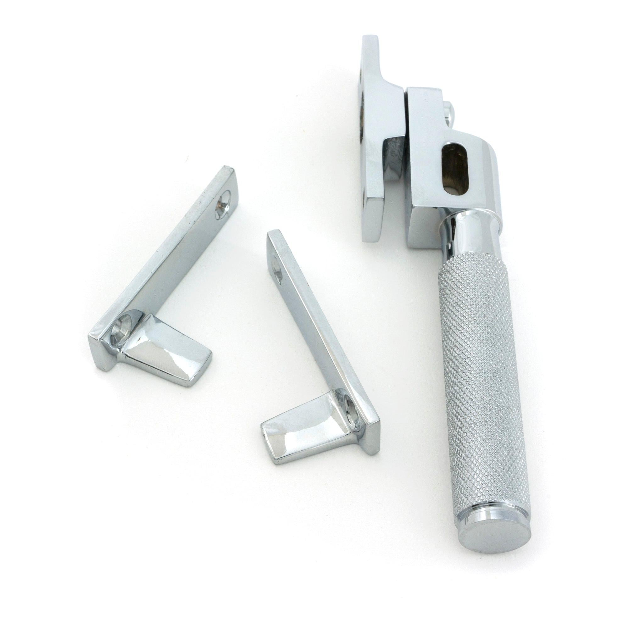 Polished Chrome Night-Vent Locking Brompton Fastener - Night-Vent Fasteners - From The Anvil - Yester Home