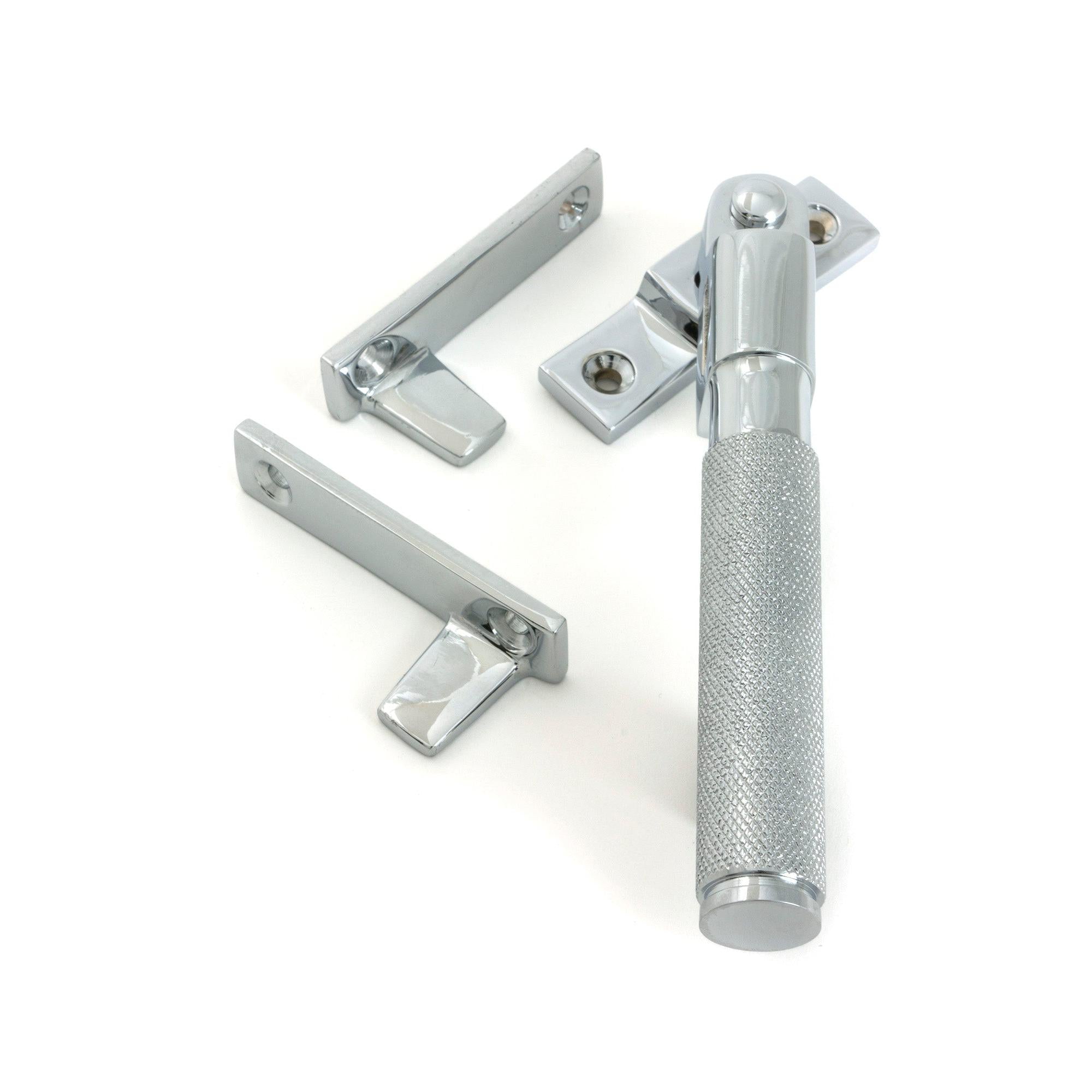 Polished Chrome Night-Vent Locking Brompton Fastener - Night-Vent Fasteners - From The Anvil - Yester Home