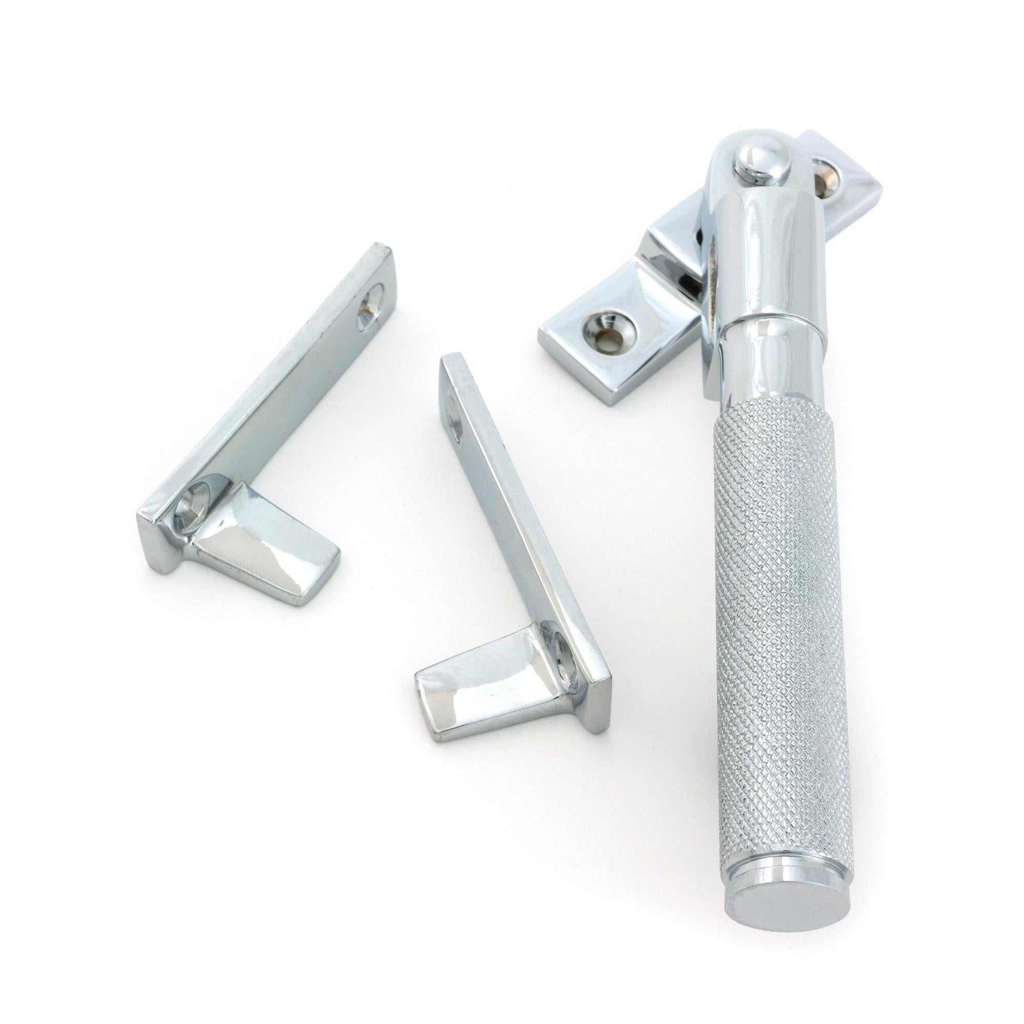 Polished Chrome Night-Vent Locking Brompton Fastener - Night-Vent Fasteners - From The Anvil - Yester Home