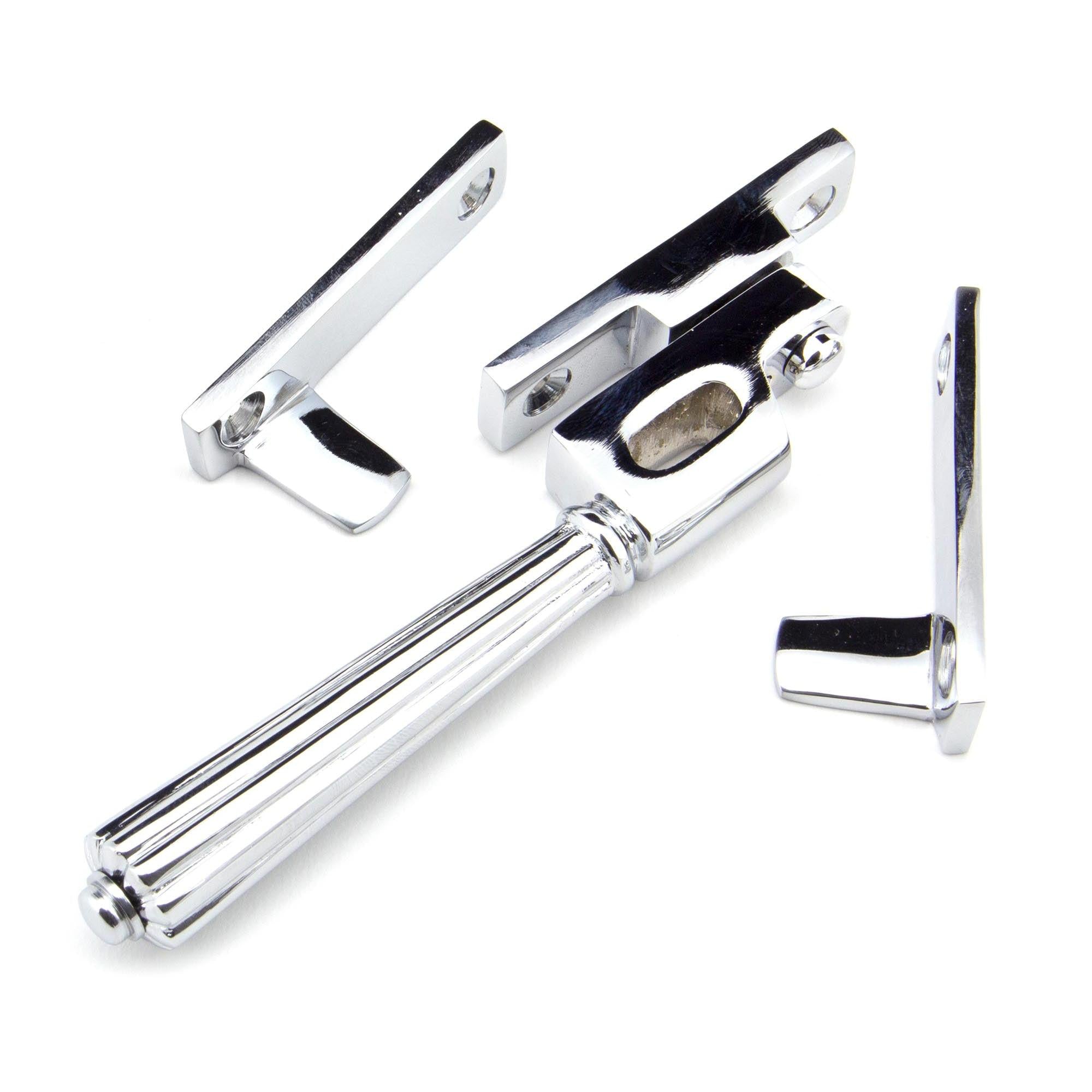 Polished Chrome Night-Vent Locking Hinton Fastener | From The Anvil - Night-Vent Fasteners - From The Anvil - Yester Home