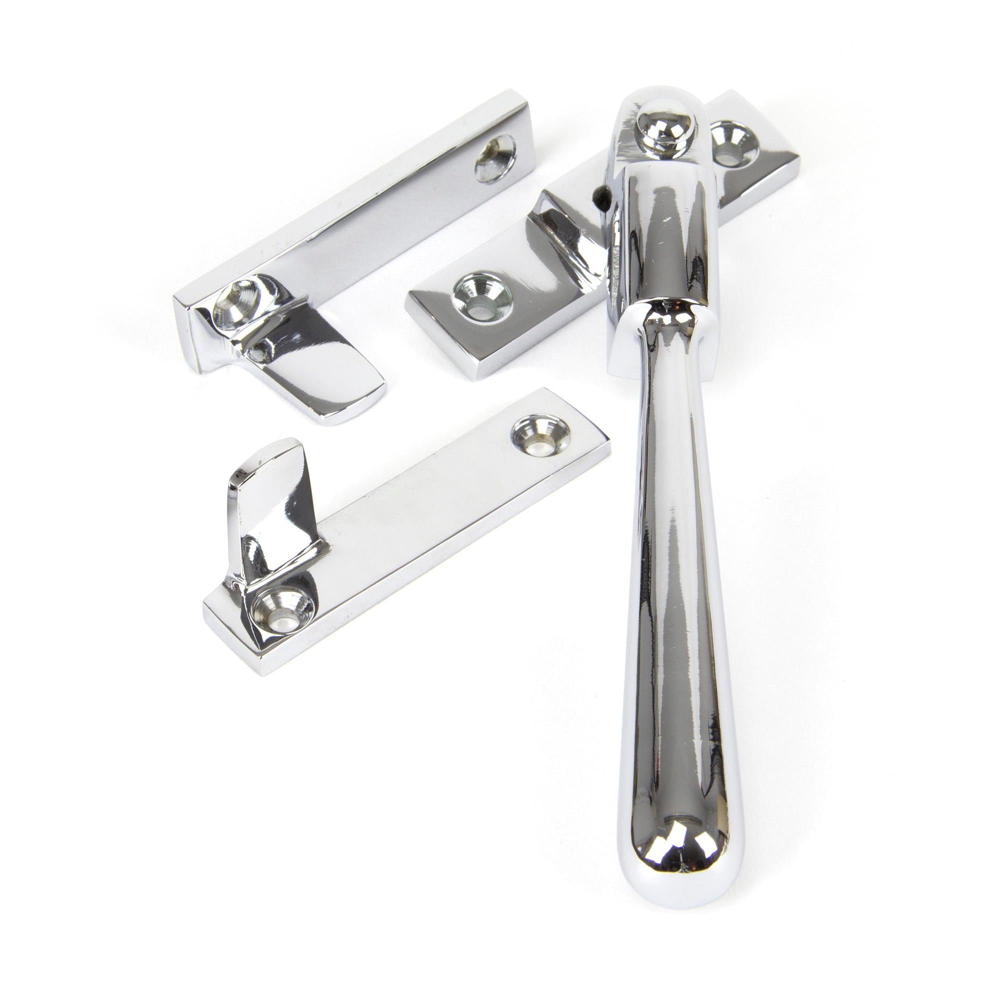 Polished Chrome Night-Vent Locking Newbury Fastener | From The Anvil - Night-Vent Fasteners - From The Anvil - Yester Home