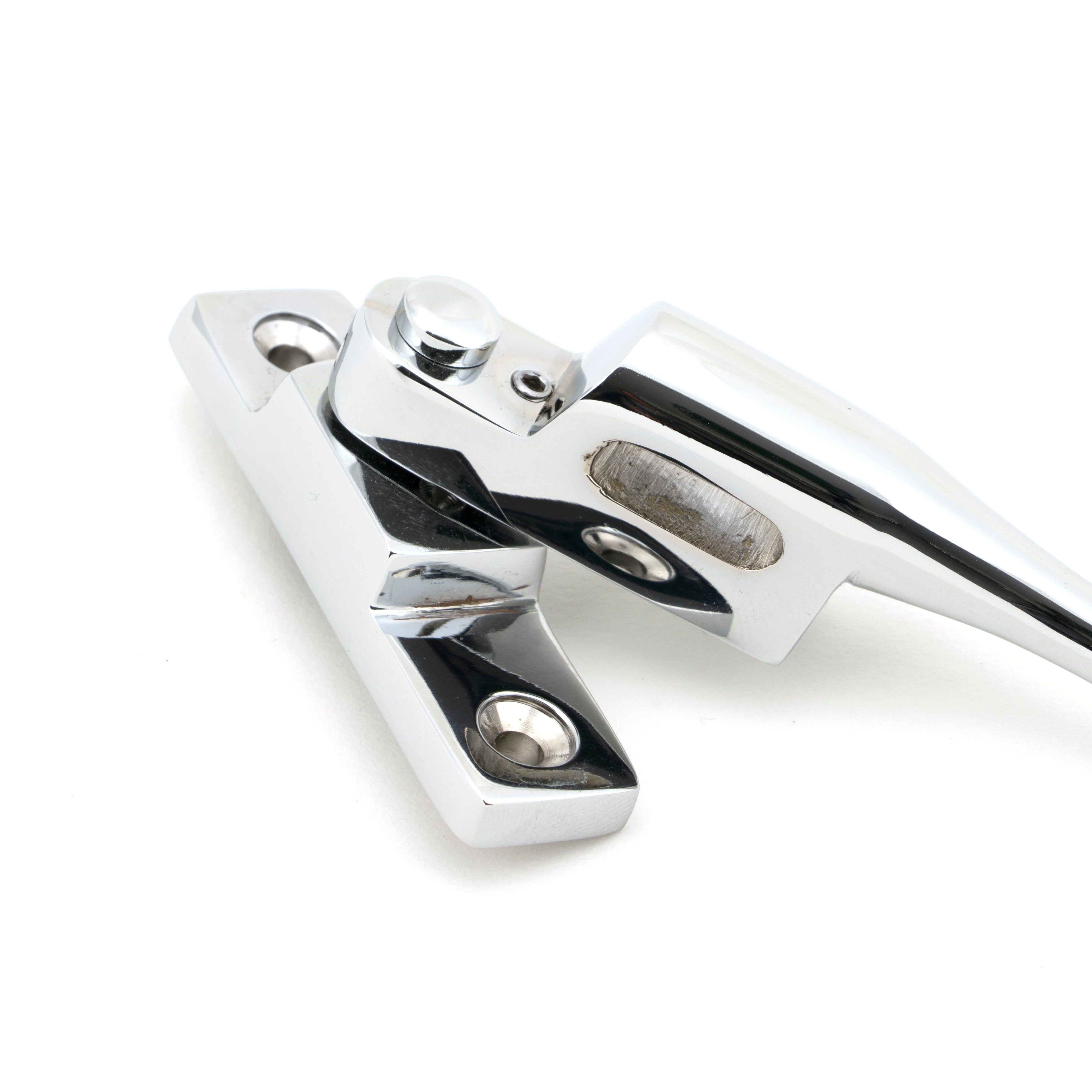Polished Chrome Night-Vent Locking Peardrop Fastener - LH | From The Anvil-Night-Vent Fasteners-Yester Home