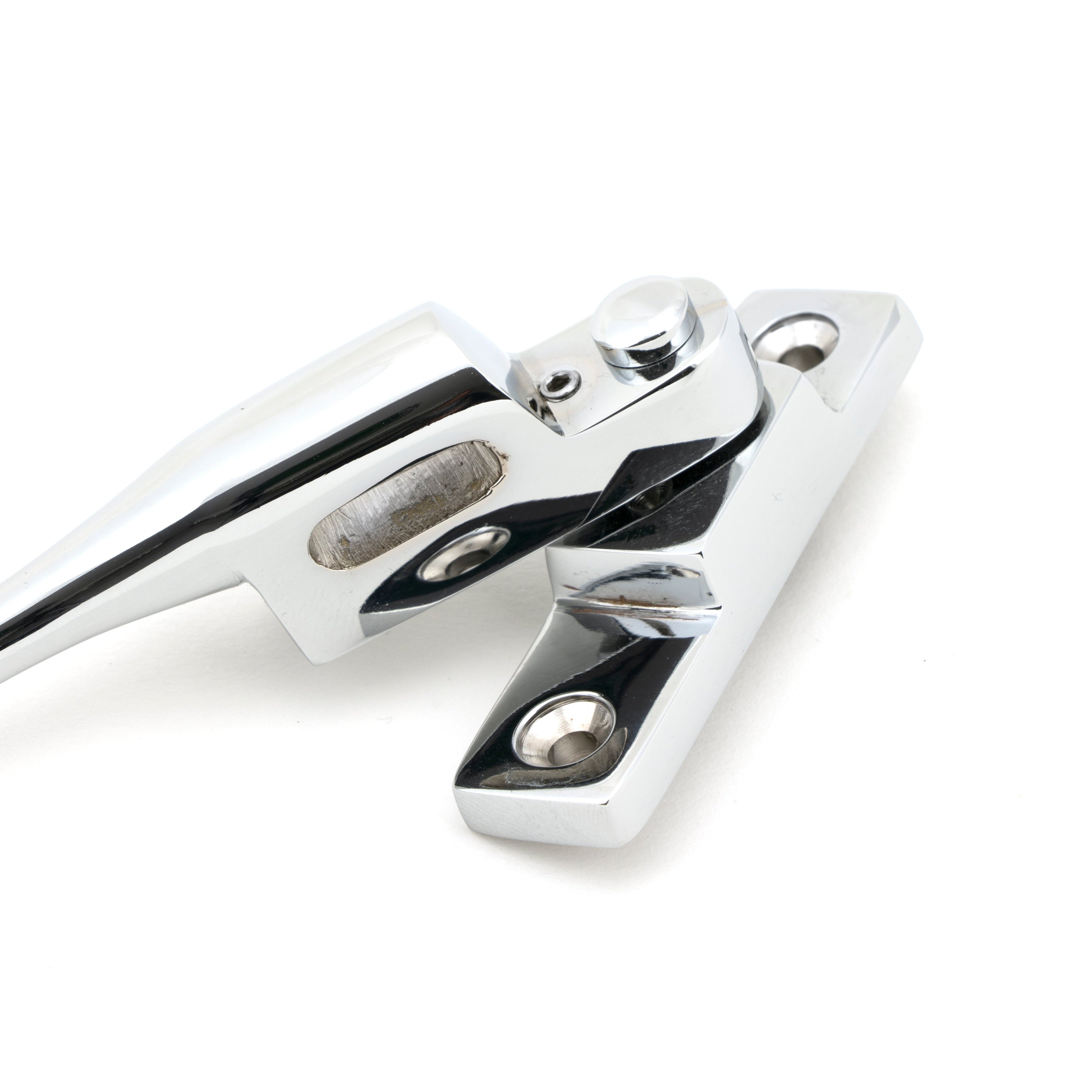 Polished Chrome Night-Vent Locking Peardrop Fastener - RH | From The Anvil-Night-Vent Fasteners-Yester Home