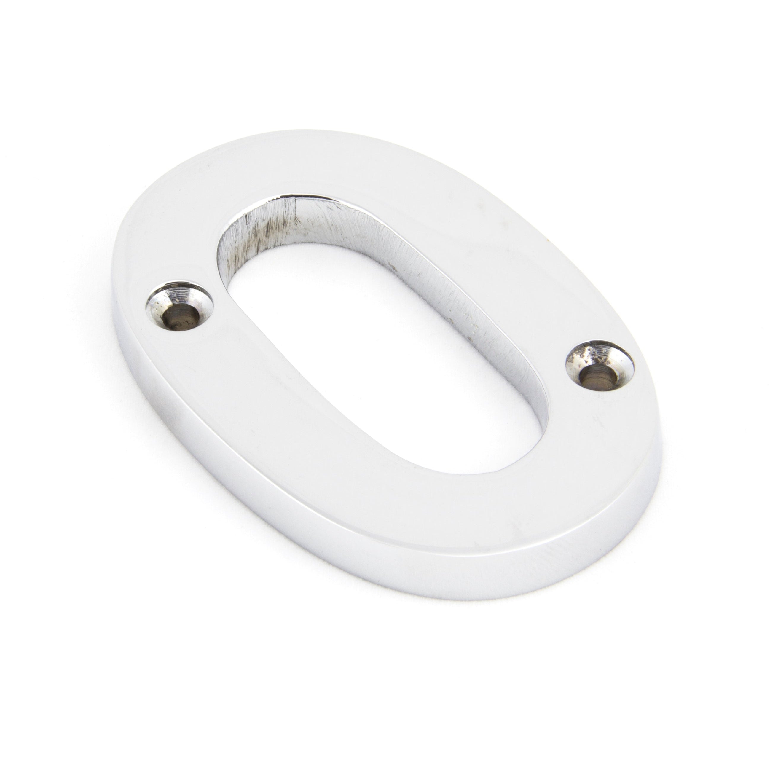 Polished Chrome Numeral 0 | From The Anvil-Numerals-Yester Home