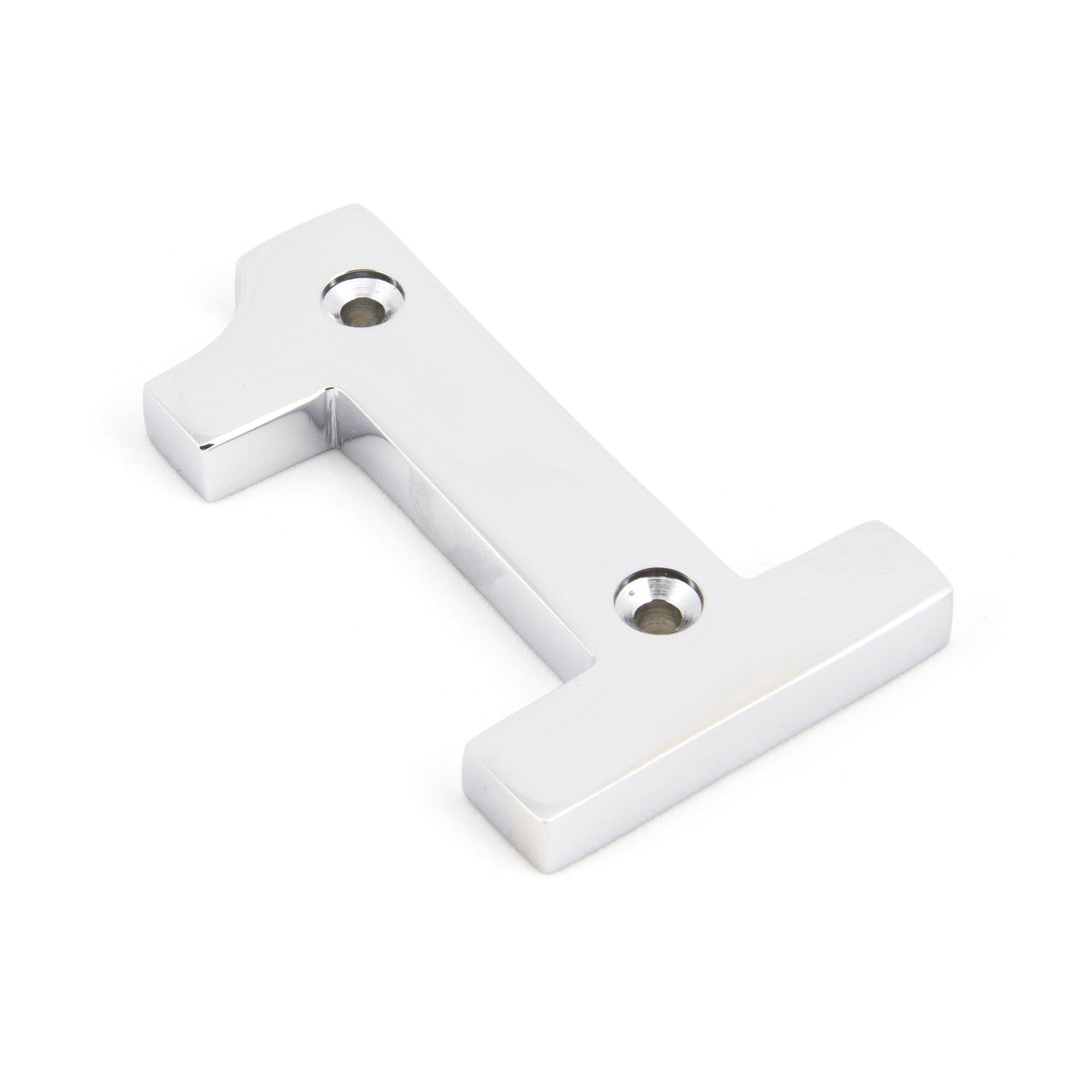 Polished Chrome Numeral 1 | From The Anvil - Numerals - From The Anvil - Yester Home