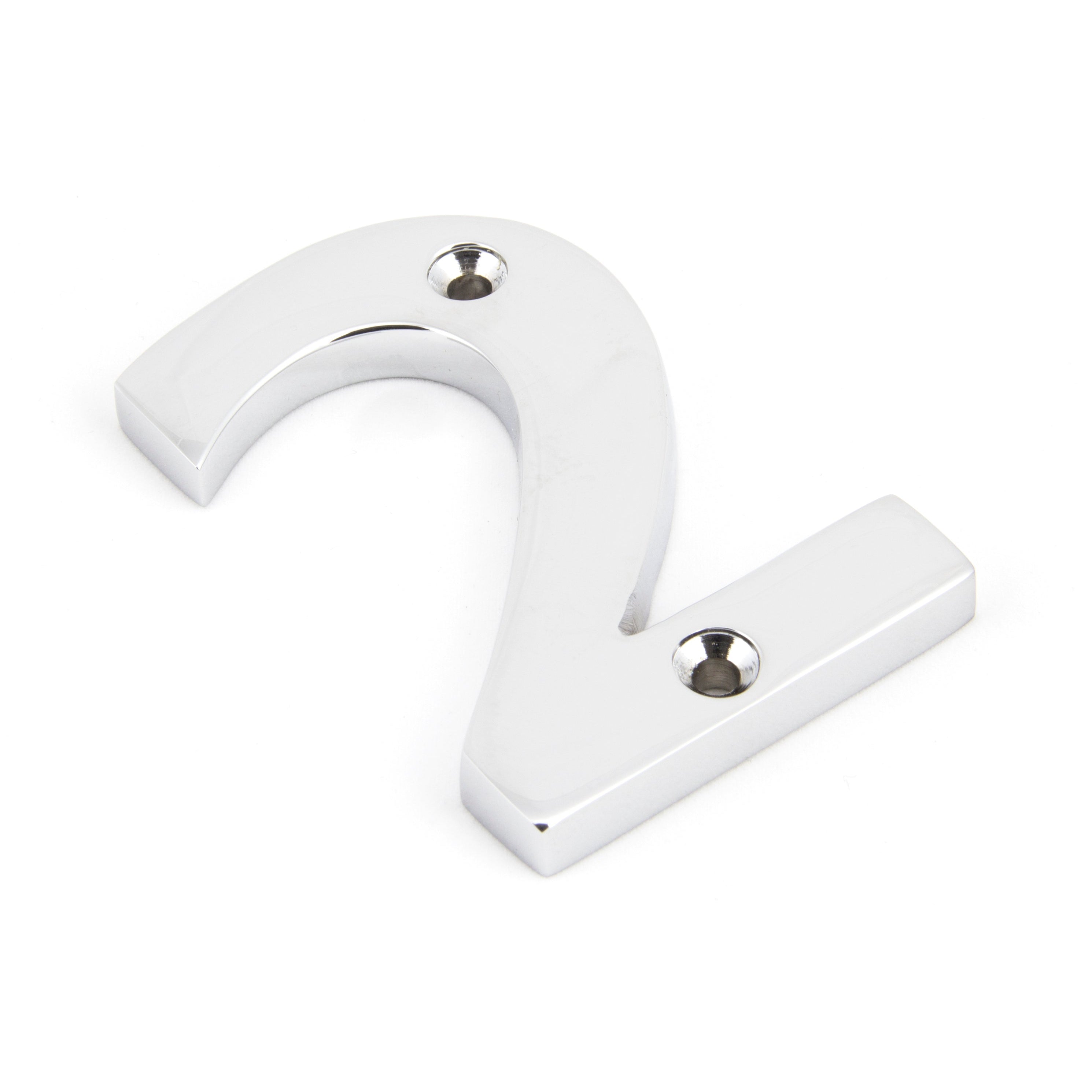 Polished Chrome Numeral 2 | From The Anvil-Numerals-Yester Home