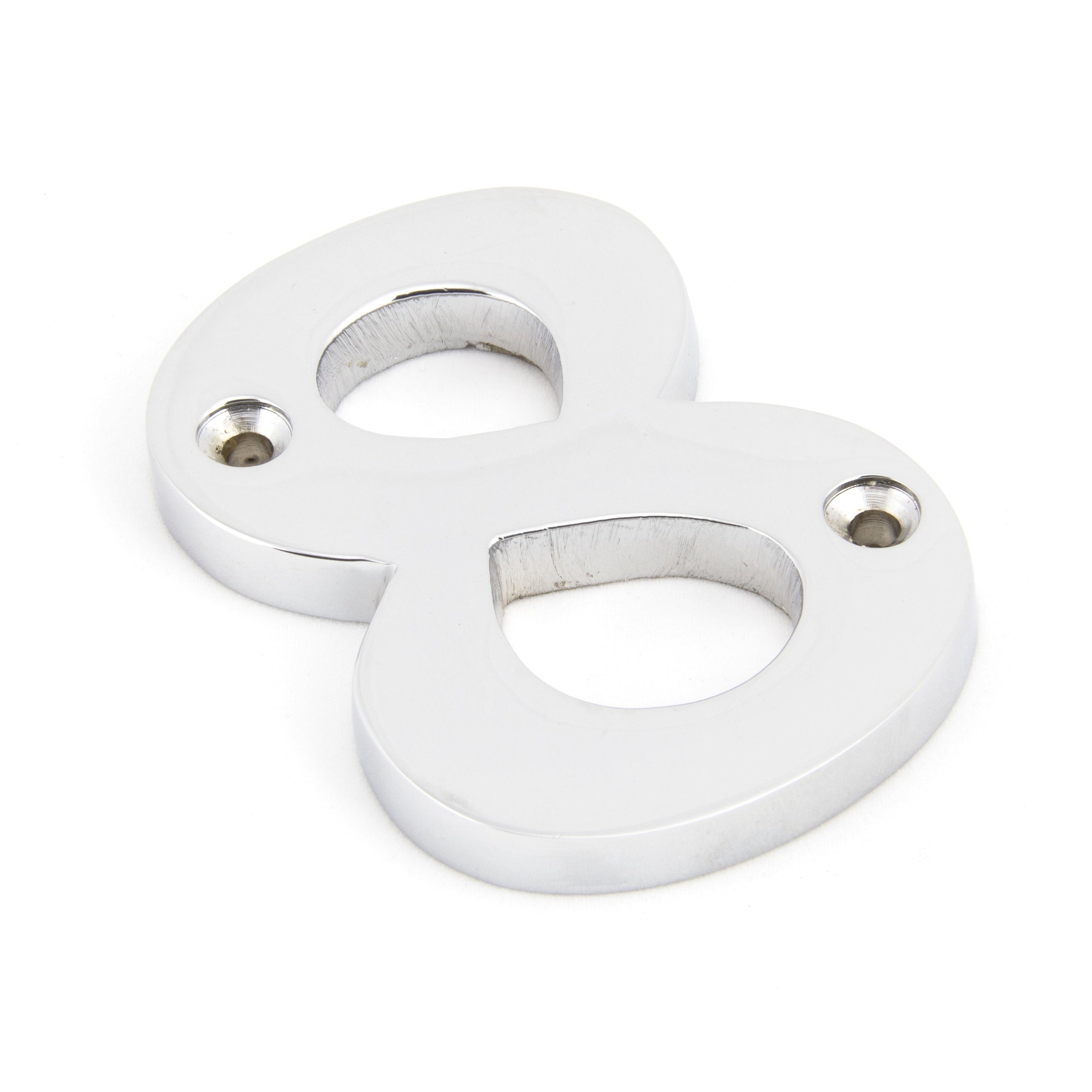 Polished Chrome Numeral 8 | From The Anvil-Numerals-Yester Home