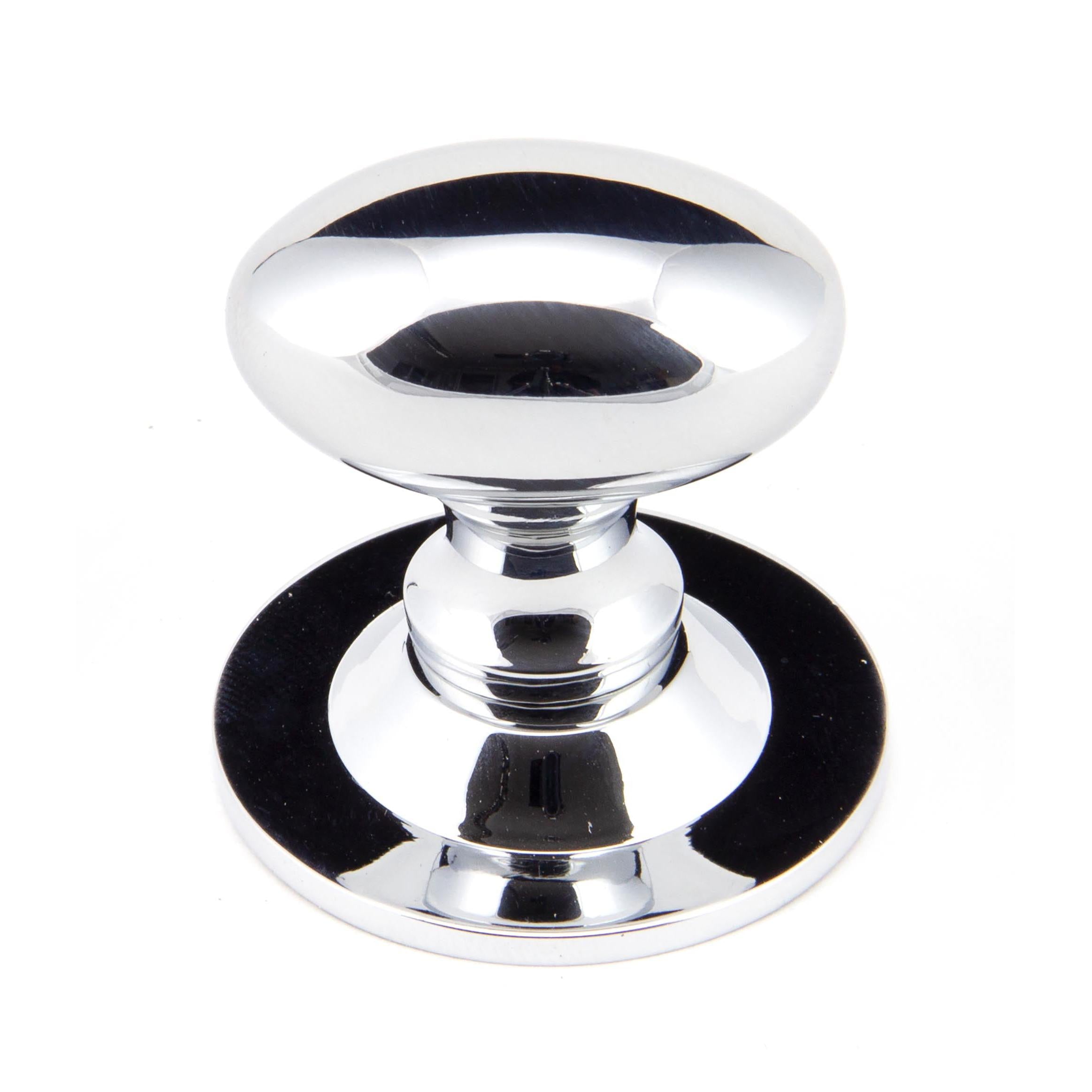 Polished Chrome Oval Cabinet Knob 33mm | From The Anvil - Cabinet Knobs - From The Anvil - Yester Home
