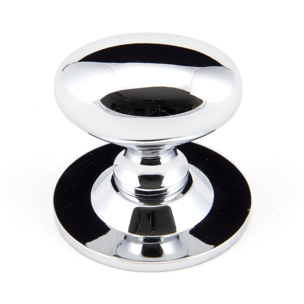 Polished Chrome Oval Cabinet Knob 40mm | From The Anvil-Cabinet Knobs-Yester Home