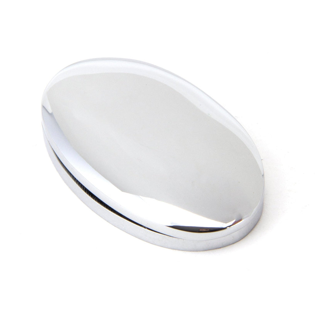 Polished Chrome Oval Escutcheon & Cover | From The Anvil-Escutcheons-Yester Home