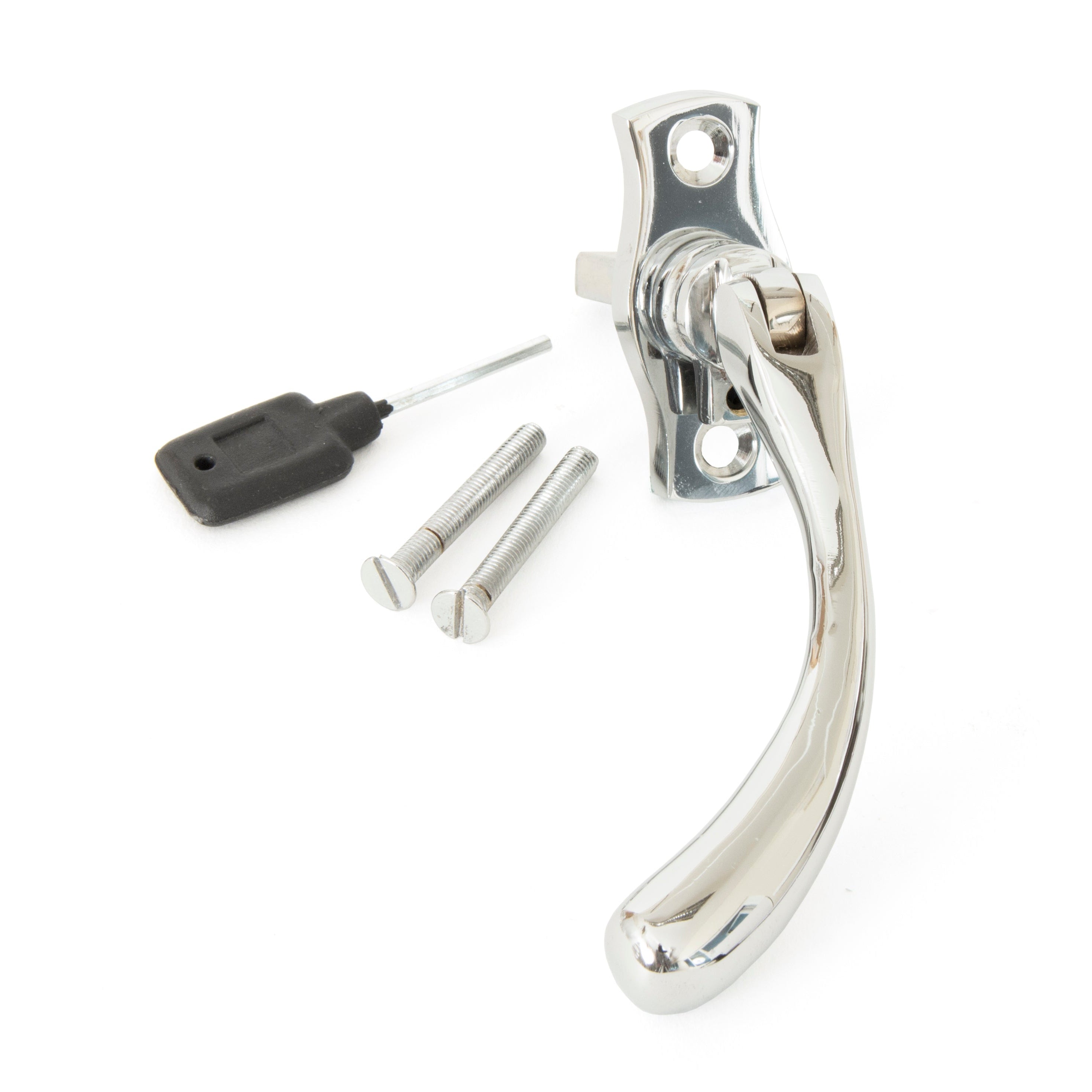 Polished Chrome Peardrop Espag - LH | From The Anvil-Espag. Fasteners-Yester Home