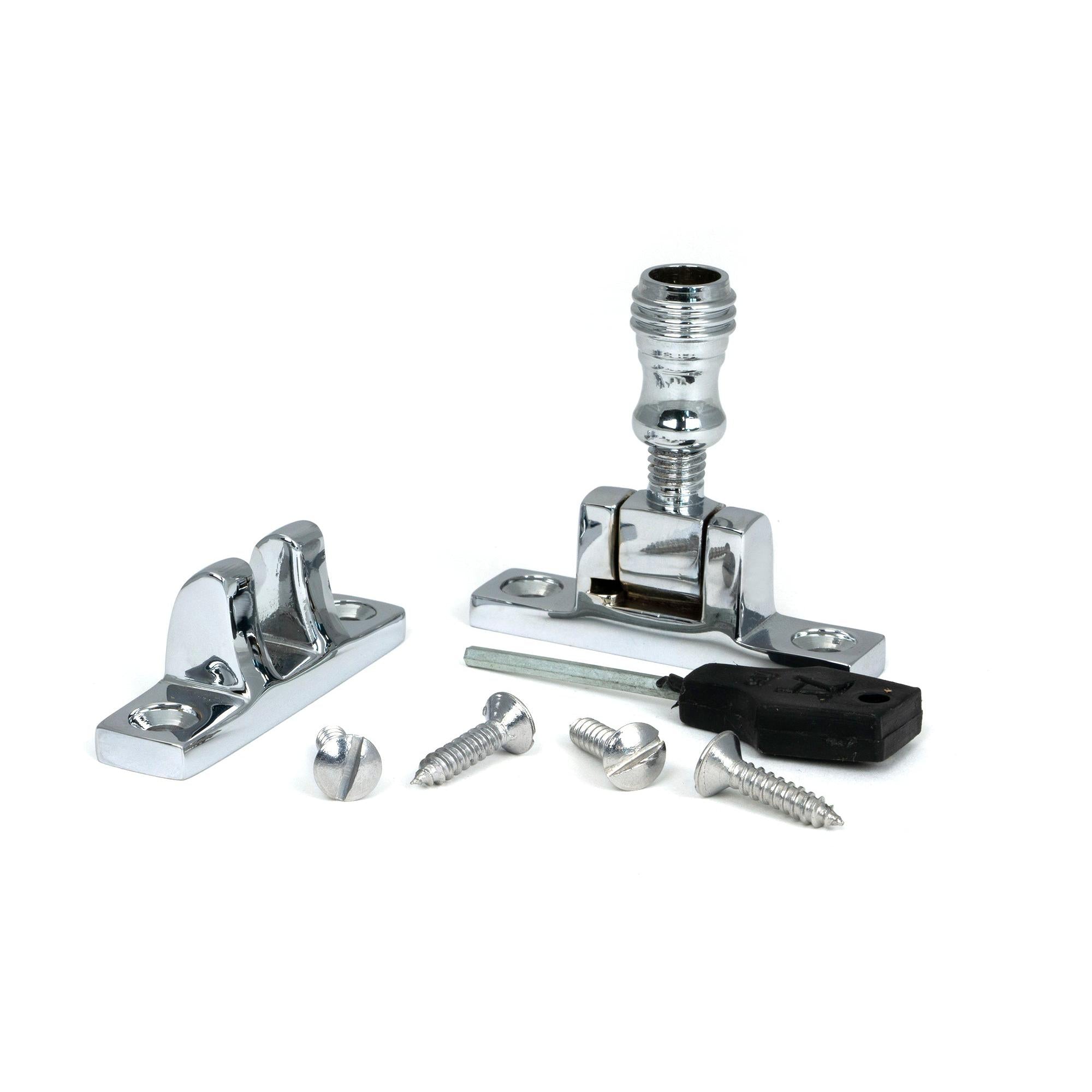 Polished Chrome Prestbury Brighton Fastener - Narrow (Square) | From The Anvil - Brighton Fasteners - From The Anvil - Yester Home