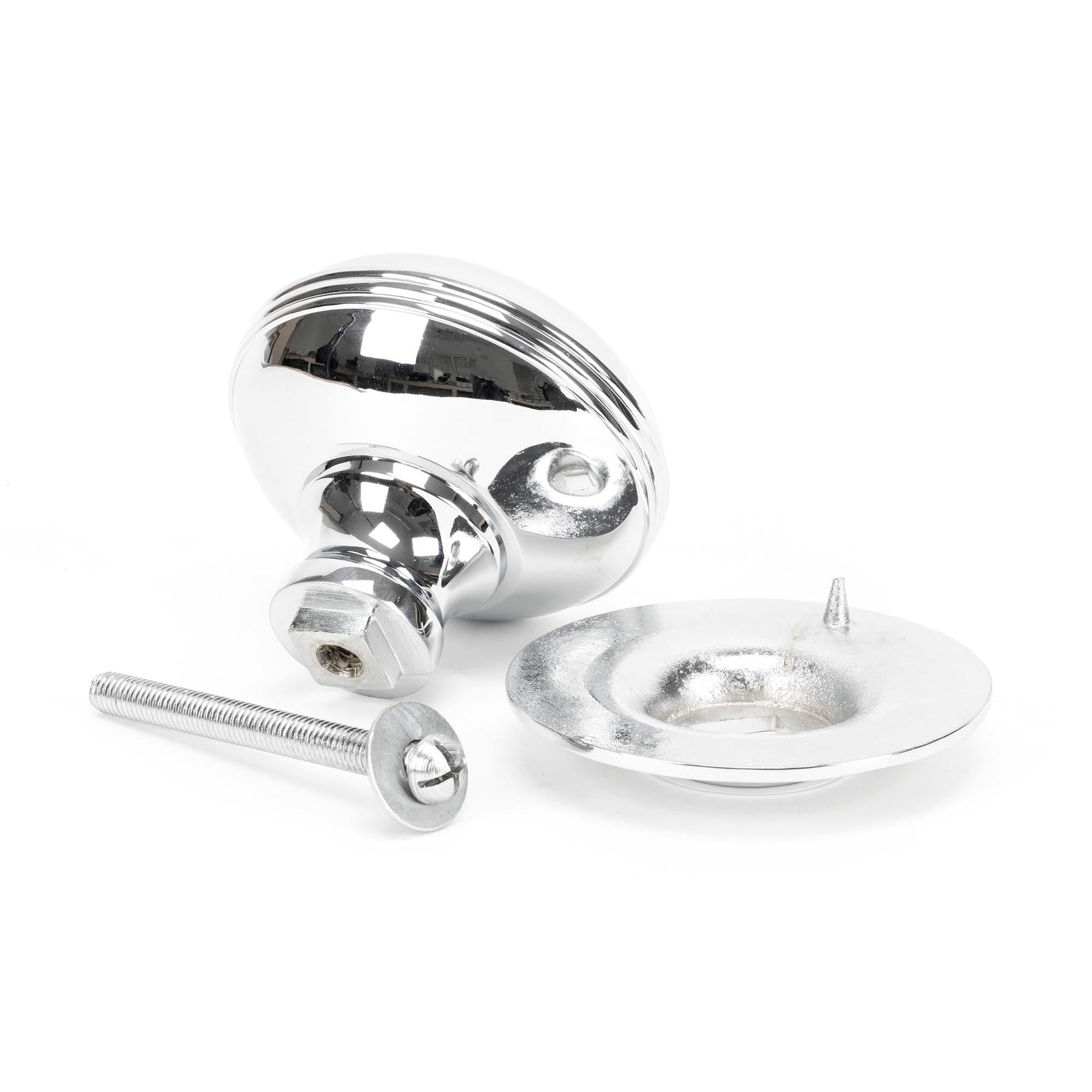 Polished Chrome Prestbury Centre Door Knob | From The Anvil - Centre Door Knobs - From The Anvil - Yester Home