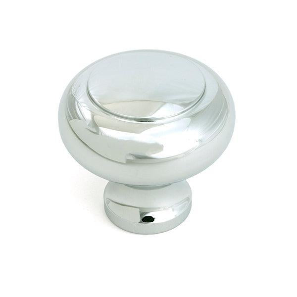 Polished Chrome Regency Cabinet Knob - Large - Cabinet Knobs - From The Anvil - Yester Home