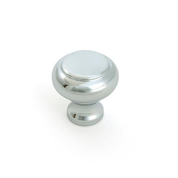 Polished Chrome Regency Cabinet Knob - Small - Cabinet Knobs - From The Anvil - Yester Home