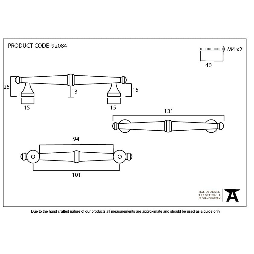 Polished Chrome Regency Pull Handle - Small | From The Anvil-Pull Handles-Yester Home