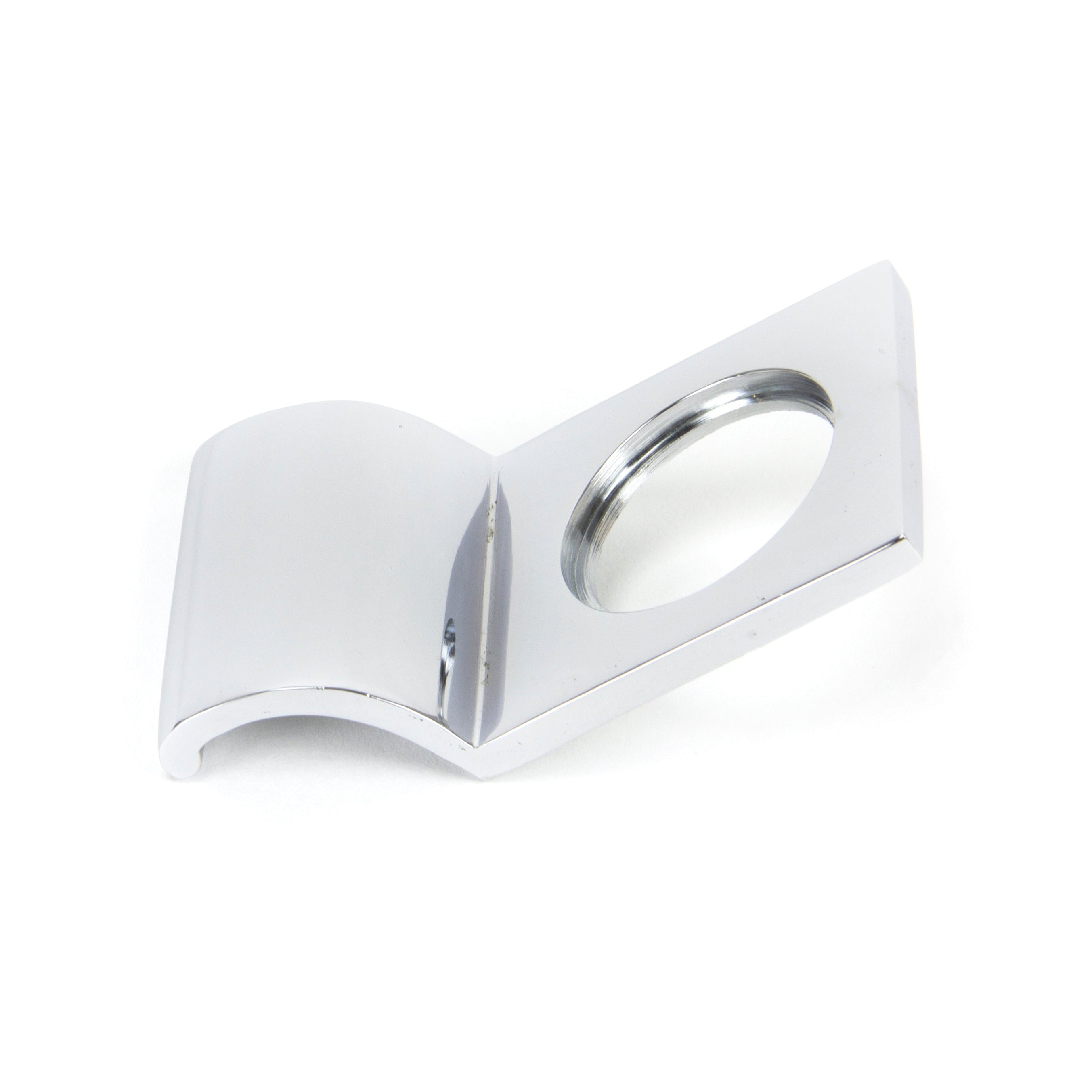 Polished Chrome Rim Cylinder Pull | From The Anvil-Rim Cylinder Pulls-Yester Home