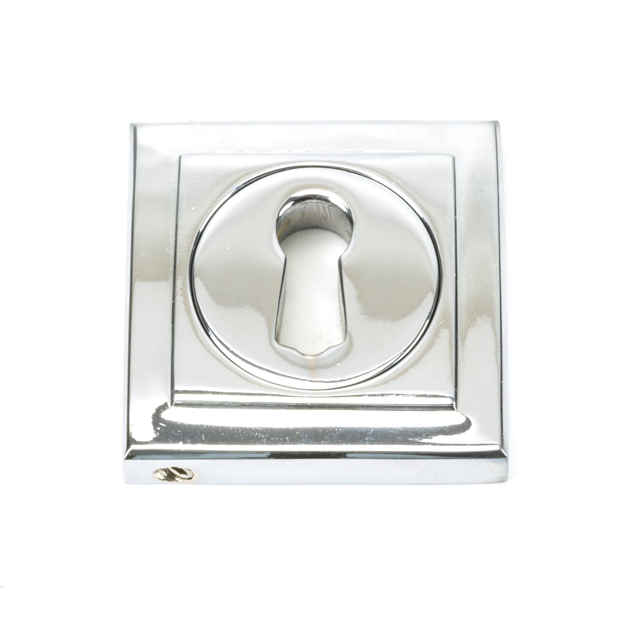 Polished Chrome Round Escutcheon (Square) | From The Anvil-Escutcheons-Yester Home