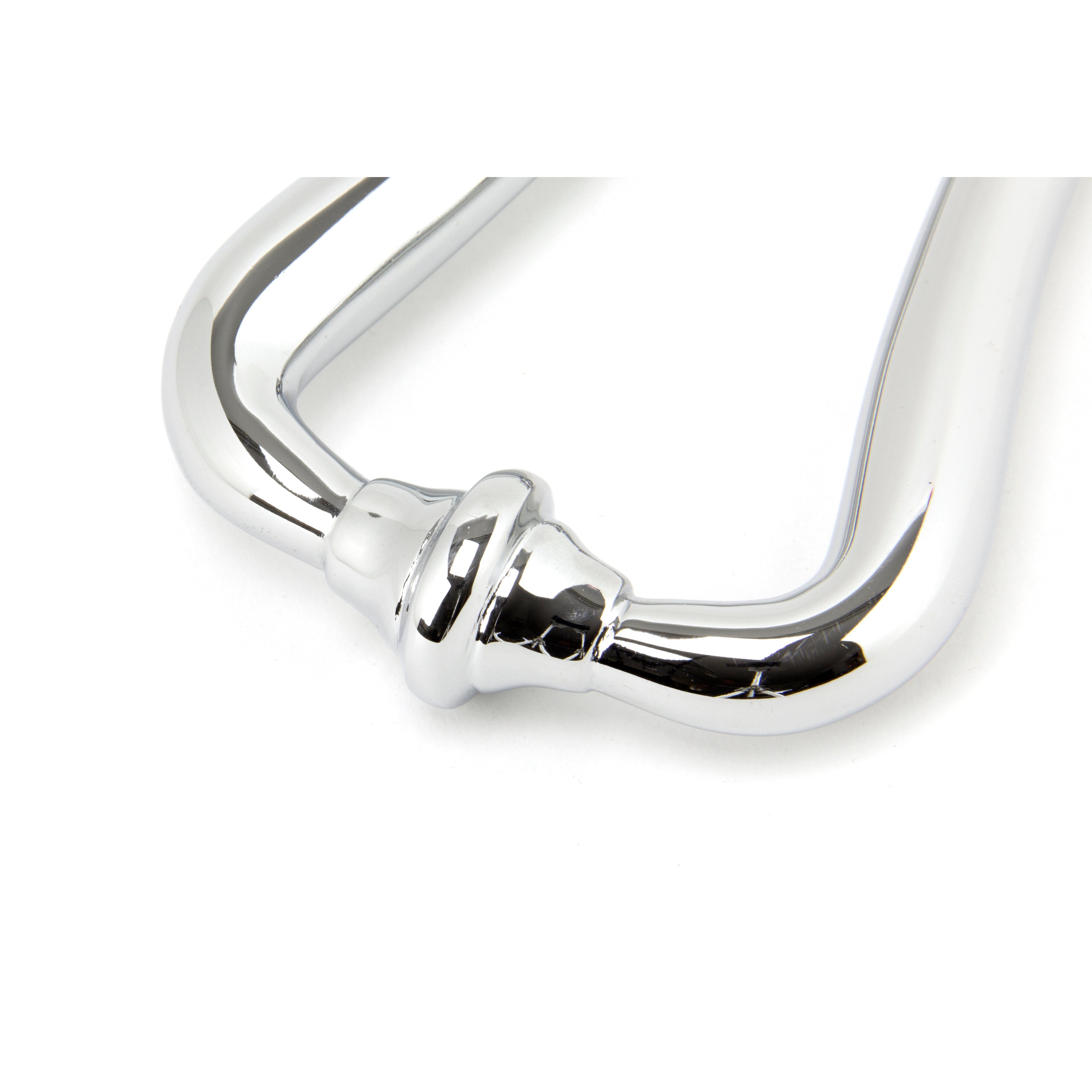 Polished Chrome Slimline Art Deco Door Knocker | From The Anvil-Bolt-Through Door Knockers-Yester Home