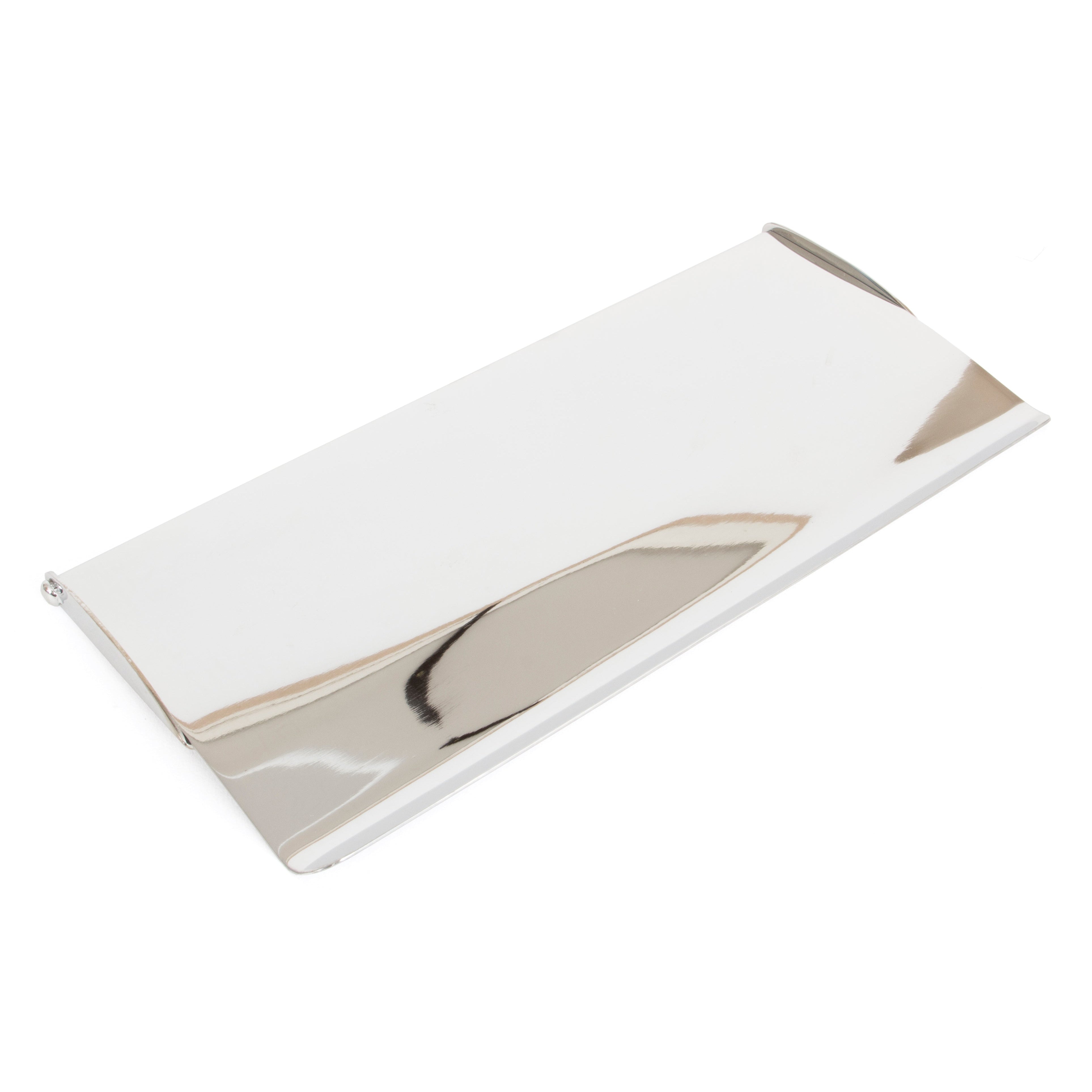 Polished Chrome Small Letter Plate Cover | From The Anvil-Letter Plate Covers-Yester Home