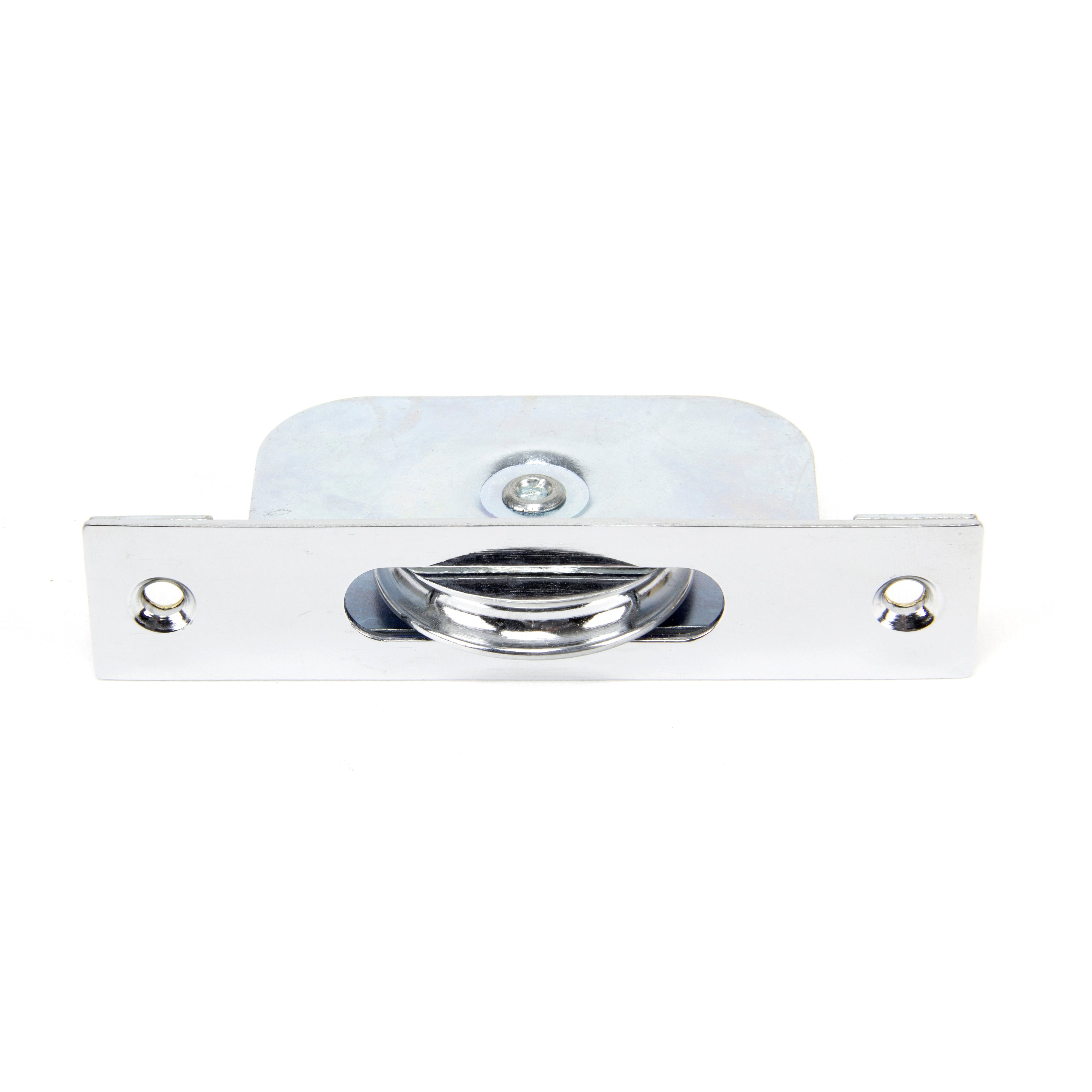 Polished Chrome Square Ended Sash Pulley 75kg | From The Anvil-Sash Pulleys-Yester Home