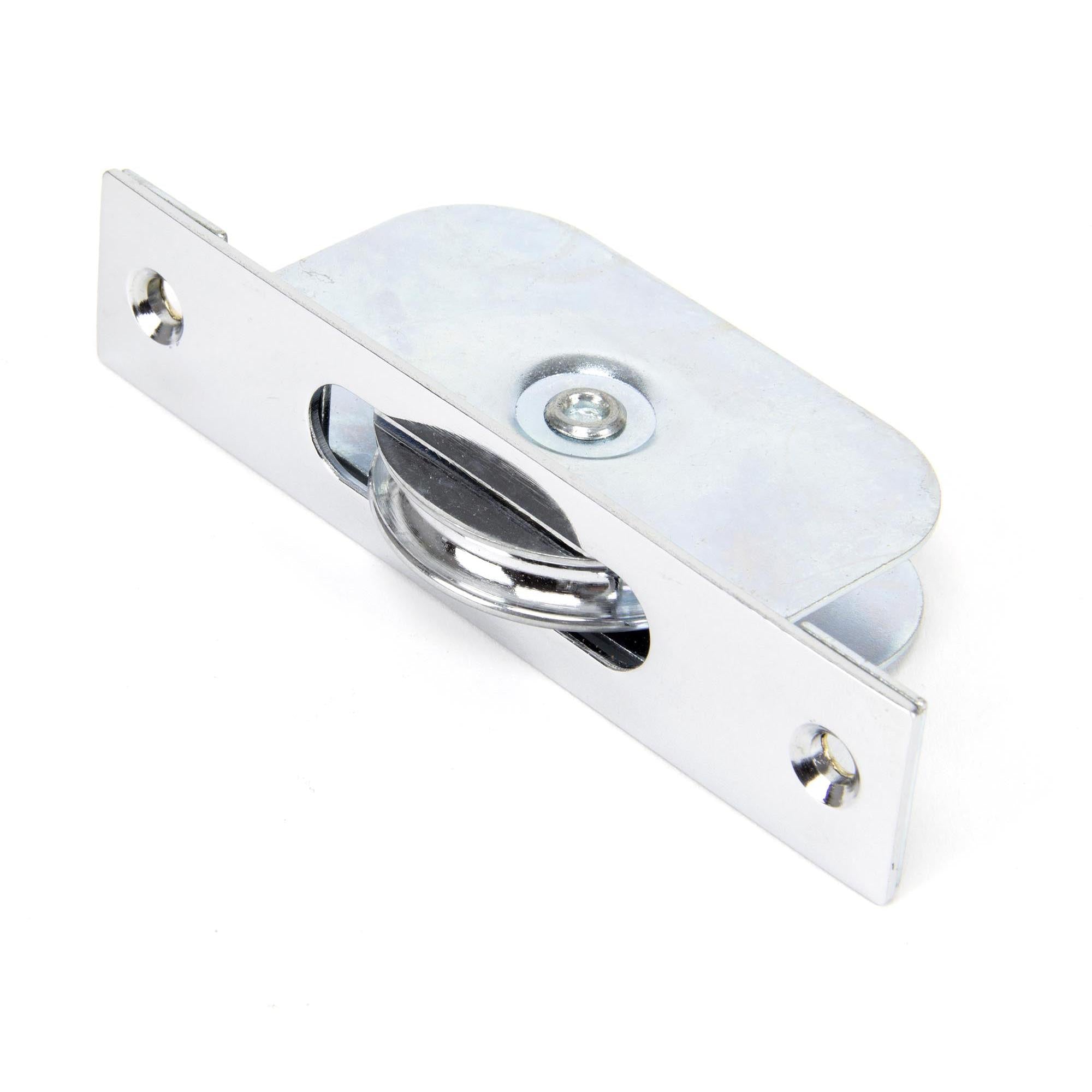 Polished Chrome Square Ended Sash Pulley 75kg | From The Anvil - Sash Pulleys - From The Anvil - Yester Home