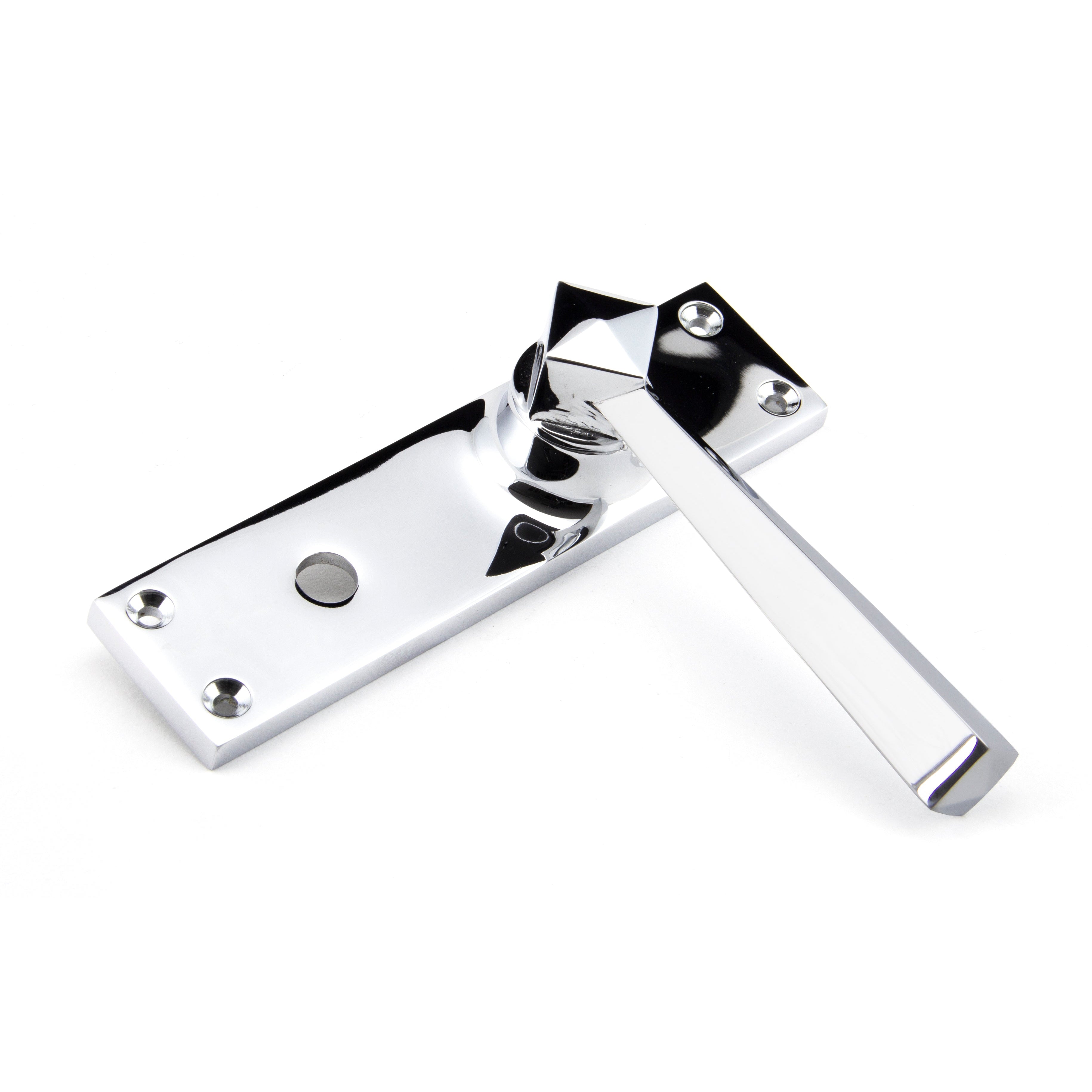 Polished Chrome Straight Lever Bathroom Set | From The Anvil-Lever Bathroom-Yester Home