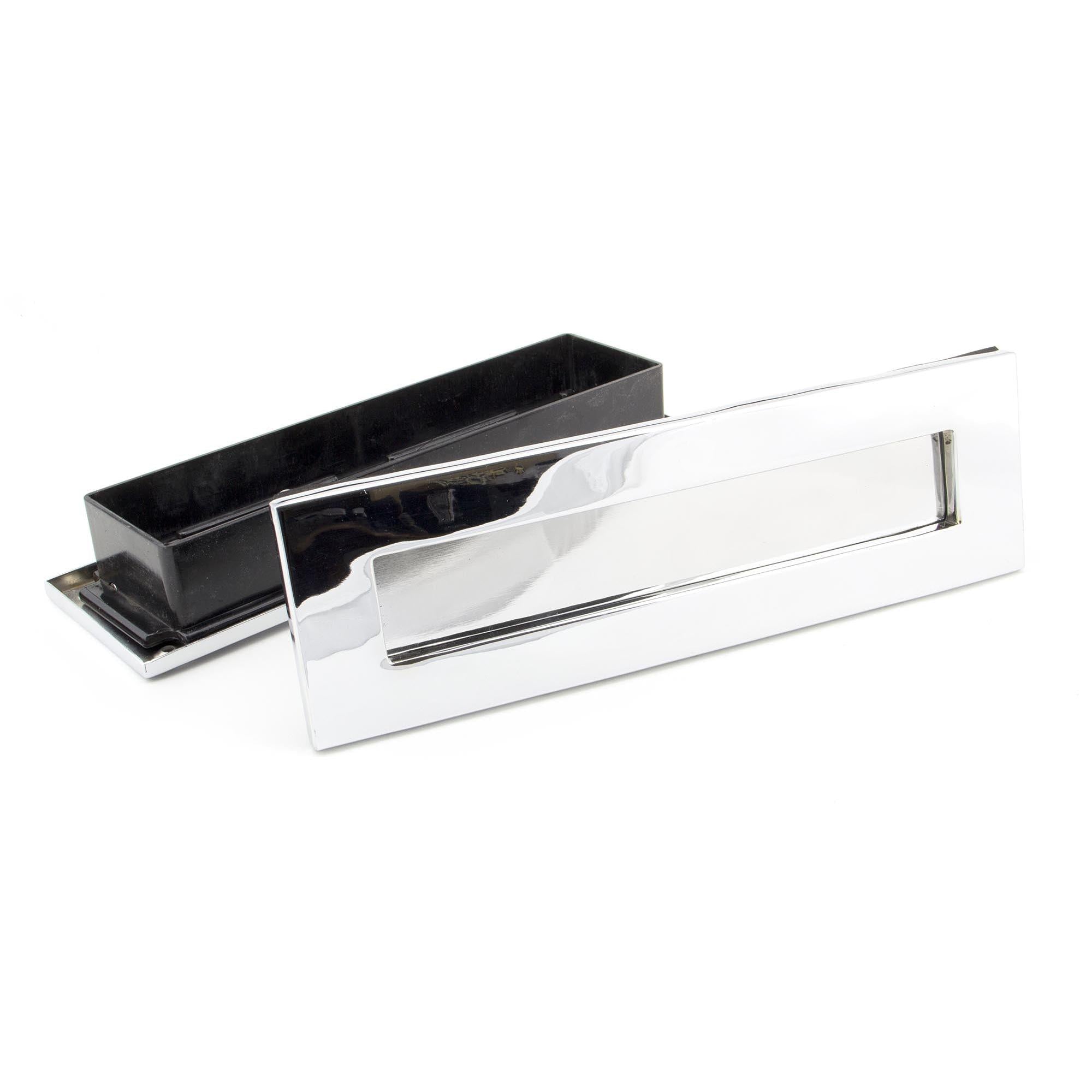 Polished Chrome Traditional Letterbox | From The Anvil - Letterbox - From The Anvil - Yester Home