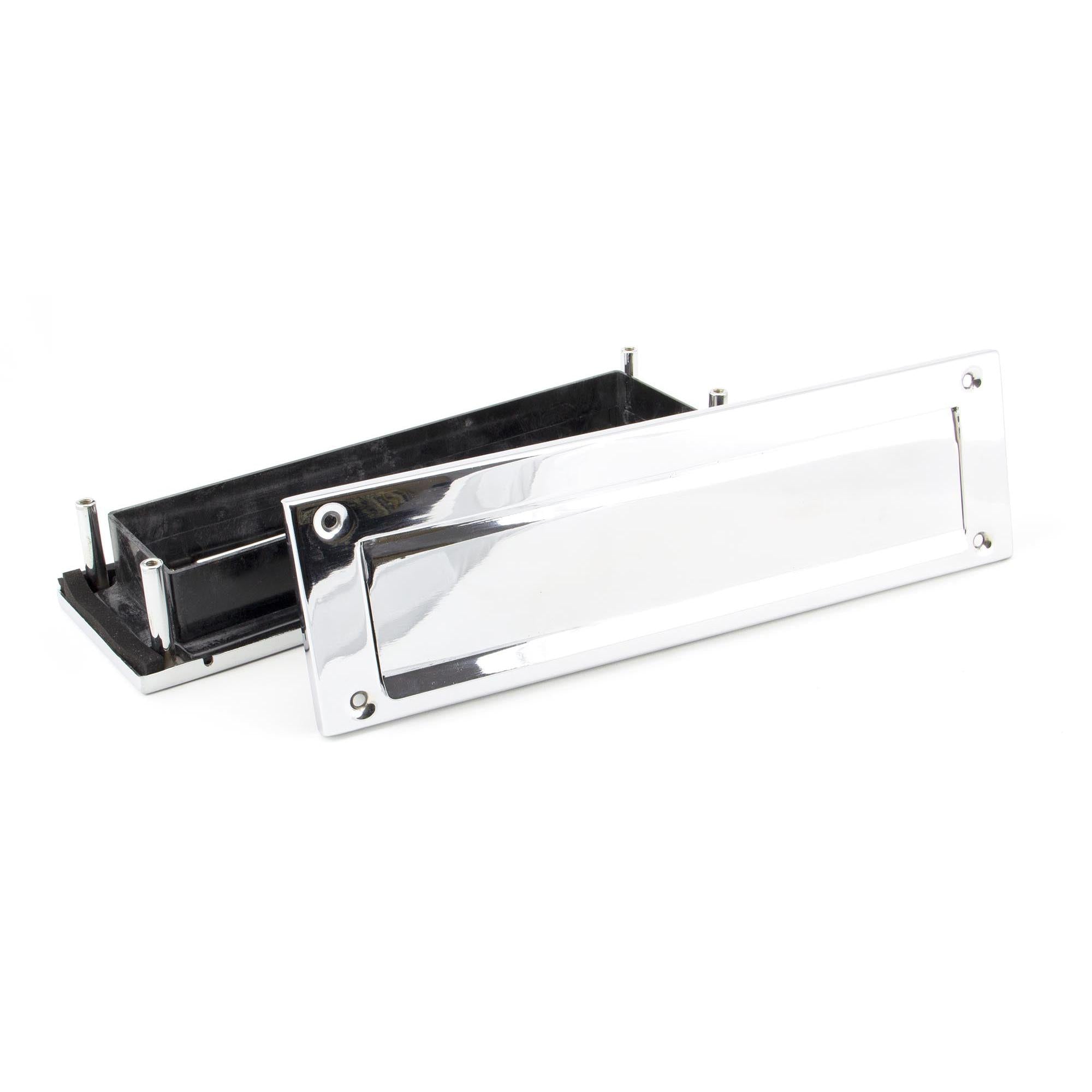 Polished Chrome Traditional Letterbox | From The Anvil - Letterbox - From The Anvil - Yester Home