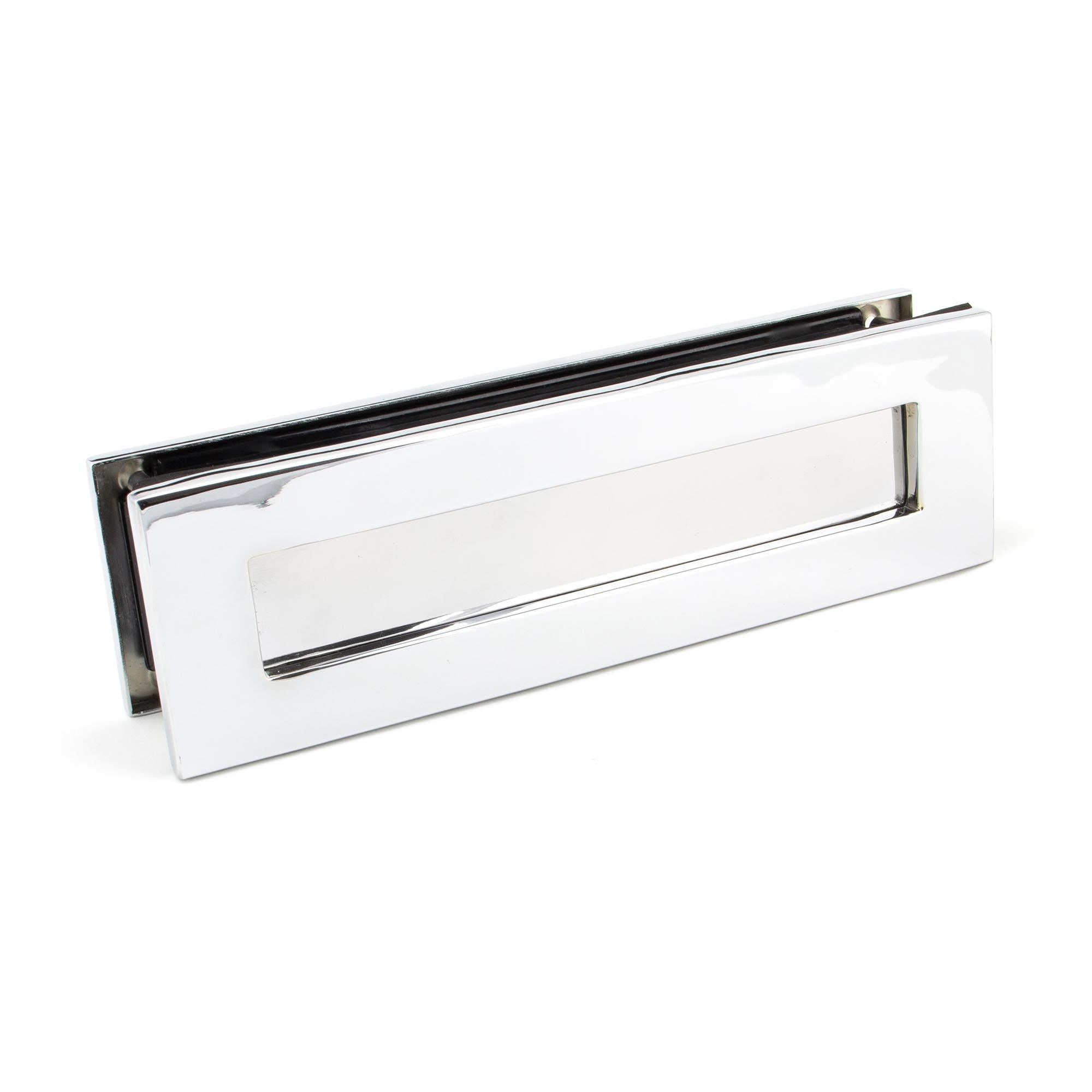 Polished Chrome Traditional Letterbox | From The Anvil - Letterbox - From The Anvil - Yester Home