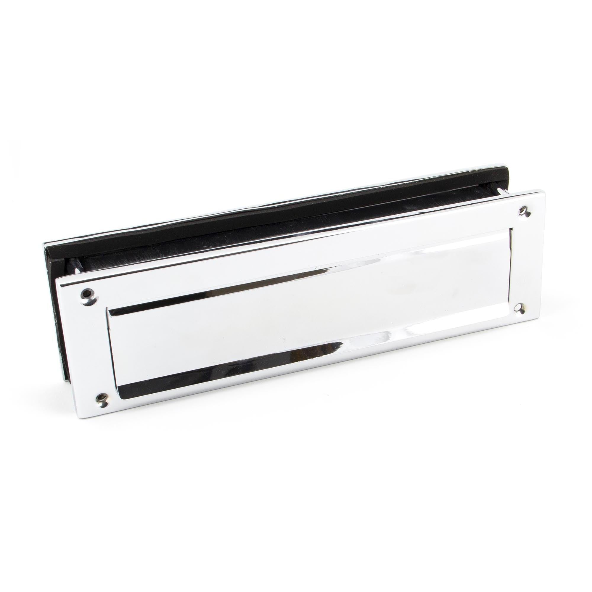 Polished Chrome Traditional Letterbox | From The Anvil - Letterbox - From The Anvil - Yester Home