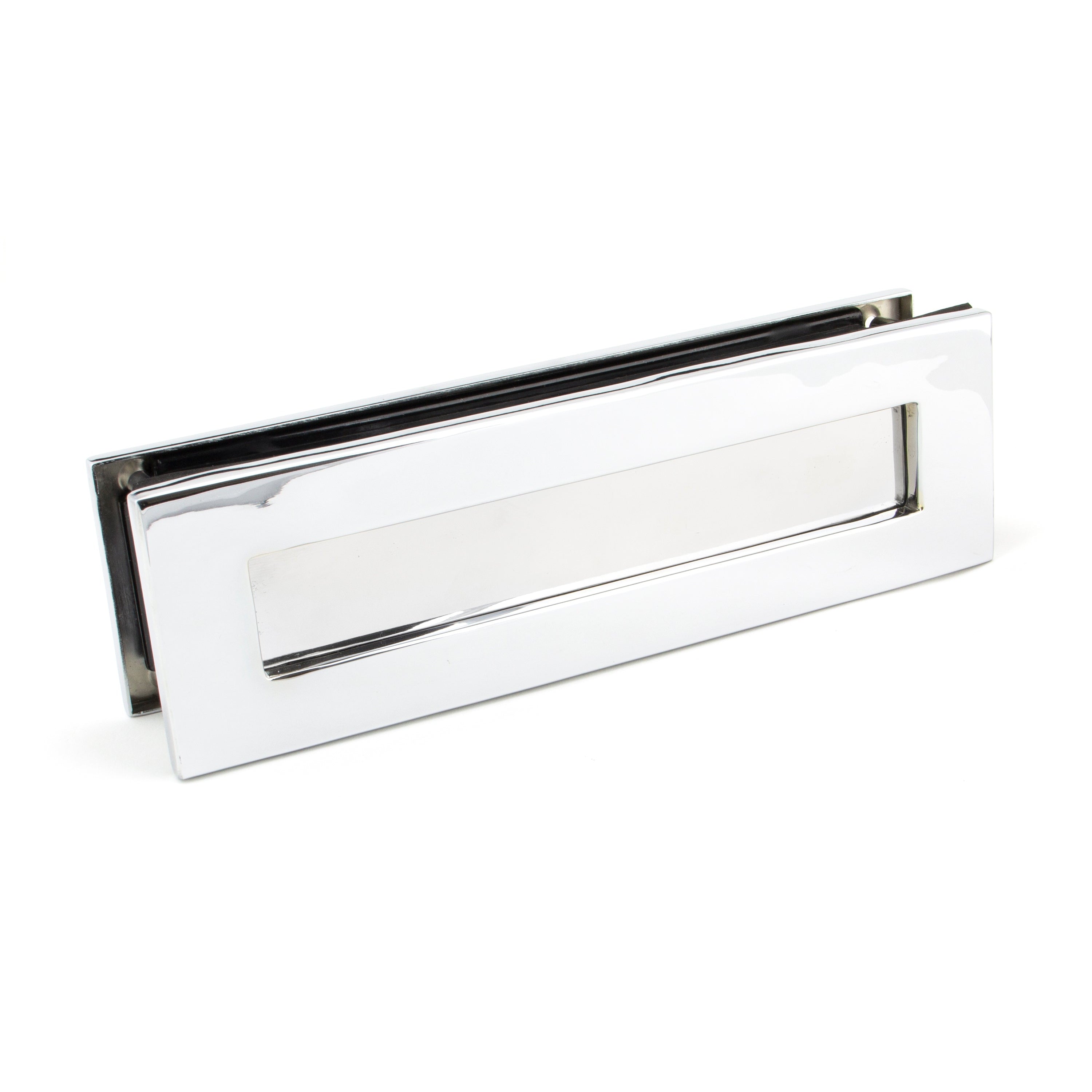 Polished Chrome Traditional Letterbox | From The Anvil-Letterbox-Yester Home