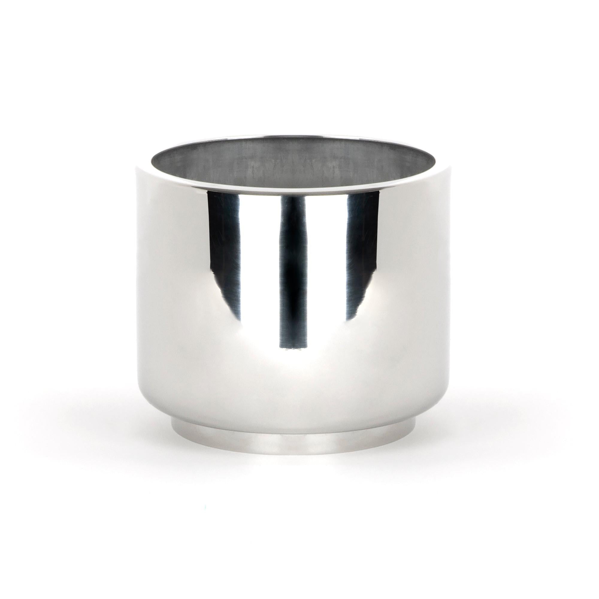 Polished Marine SS (316) 12.5cm Newlyn Pot | From The Anvil - Plant Pots - From The Anvil - Yester Home