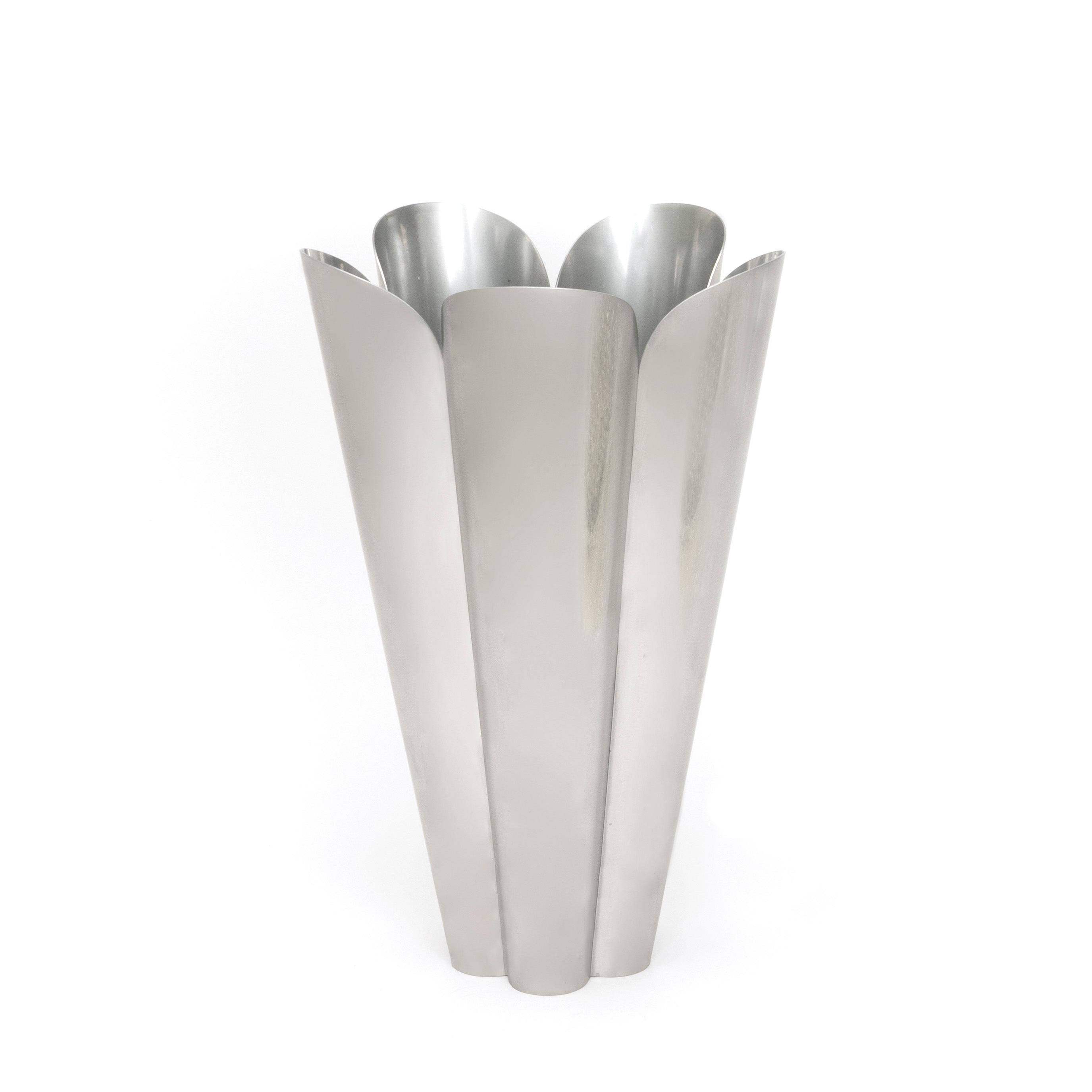 Polished Marine SS (316) 30cm Flora Pot (Drainage holes) | From The Anvil - Plant Pots - From The Anvil - Yester Home