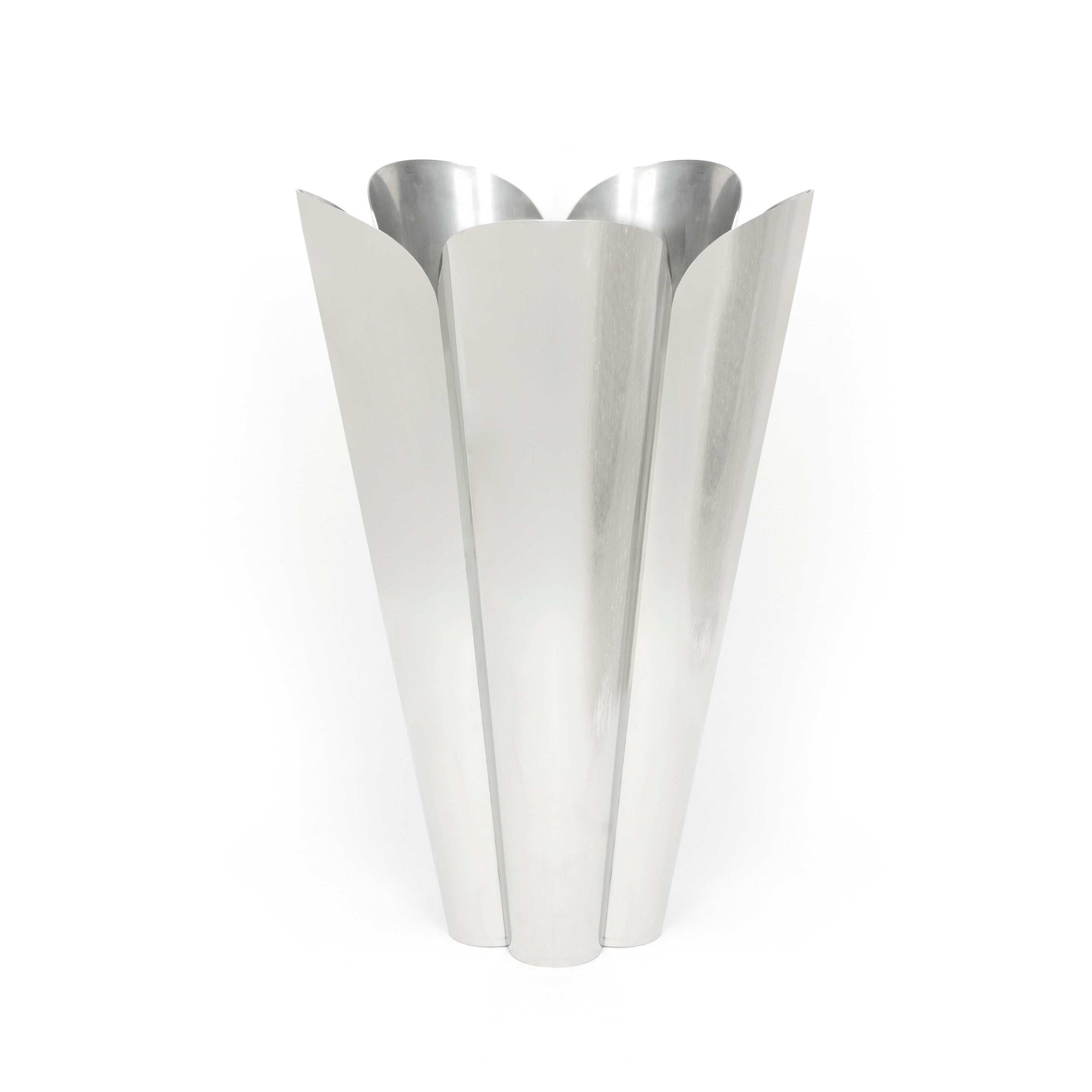 Polished Marine SS (316) 40cm Flora Pot (Drainage holes) | From The Anvil-Plant Pots-Yester Home