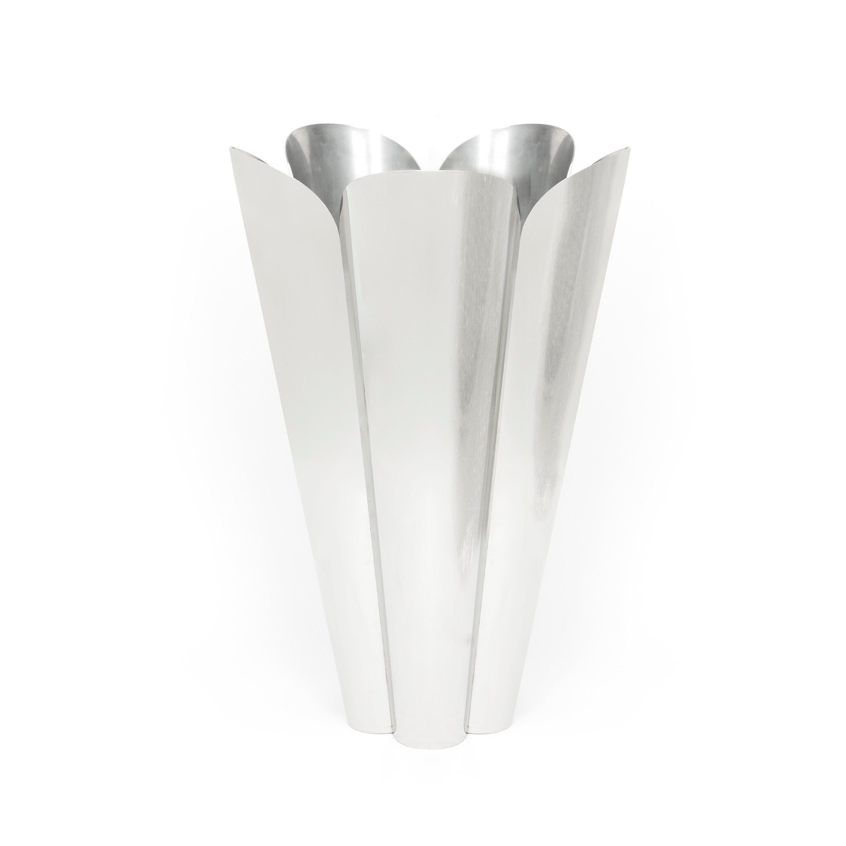 Polished Marine SS (316) 40cm Flora Pot | From The Anvil-Plant Pots-Yester Home