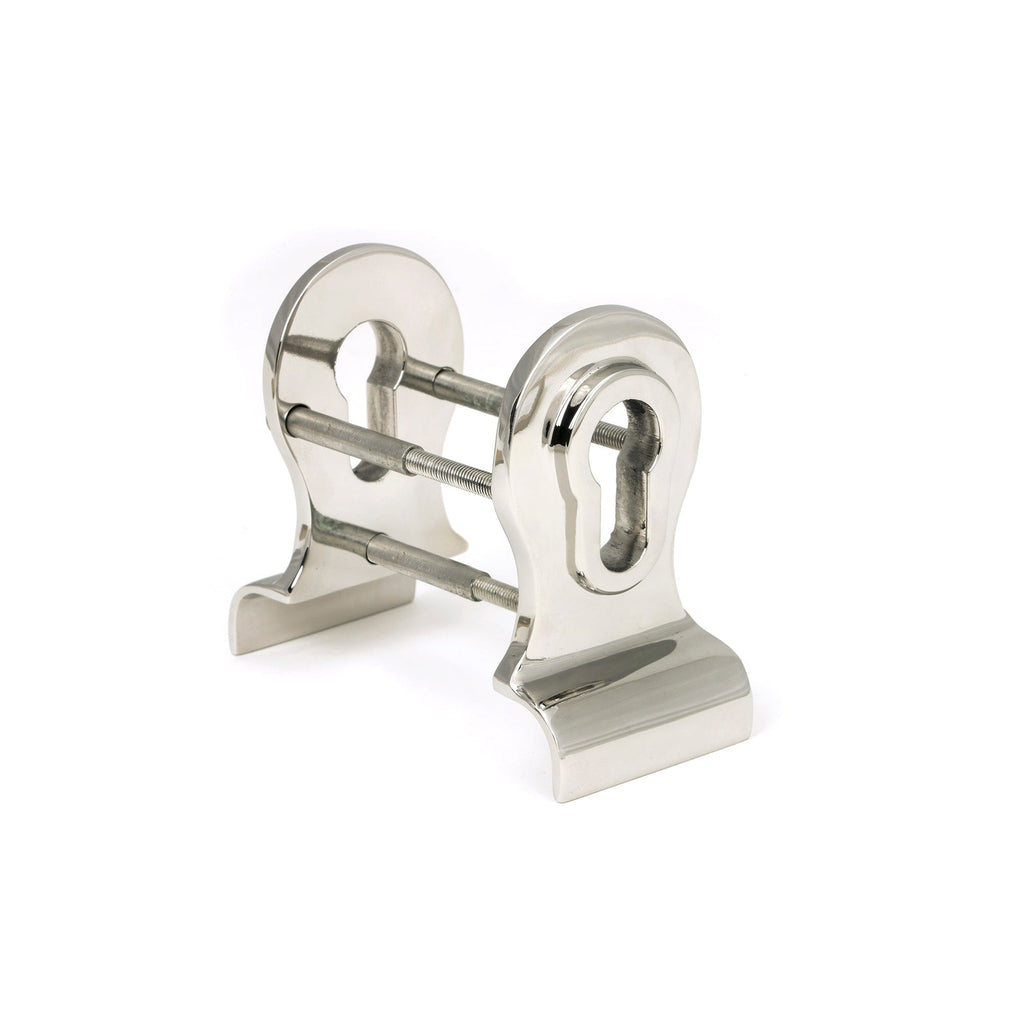 Polished Marine SS (316) 50mm Euro Door Pull (Back to Back fixings) | From The Anvil-Euro Pulls-Yester Home