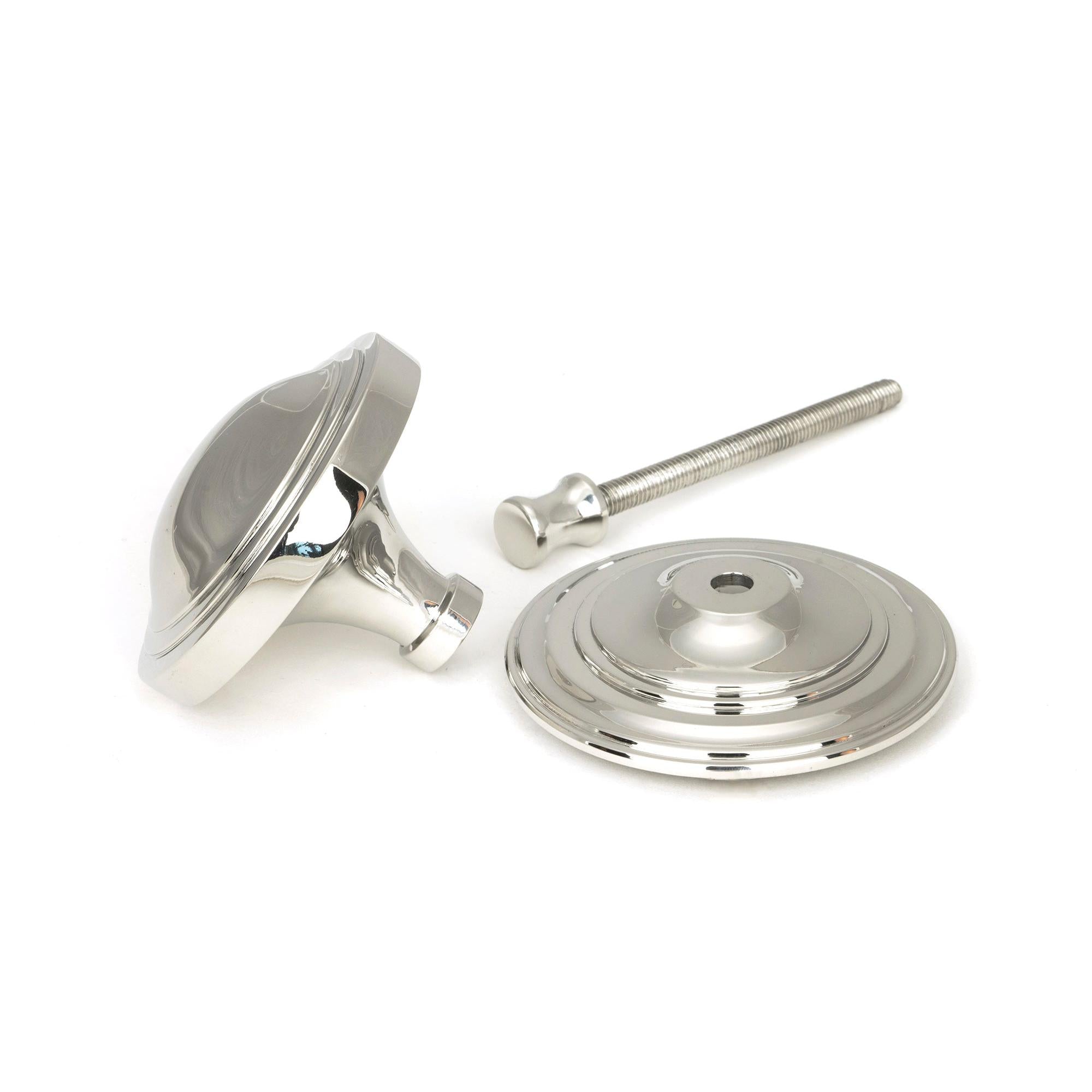 Polished Marine SS (316) Art Deco Centre Door Knob | From The Anvil - Centre Door Knobs - From The Anvil - Yester Home
