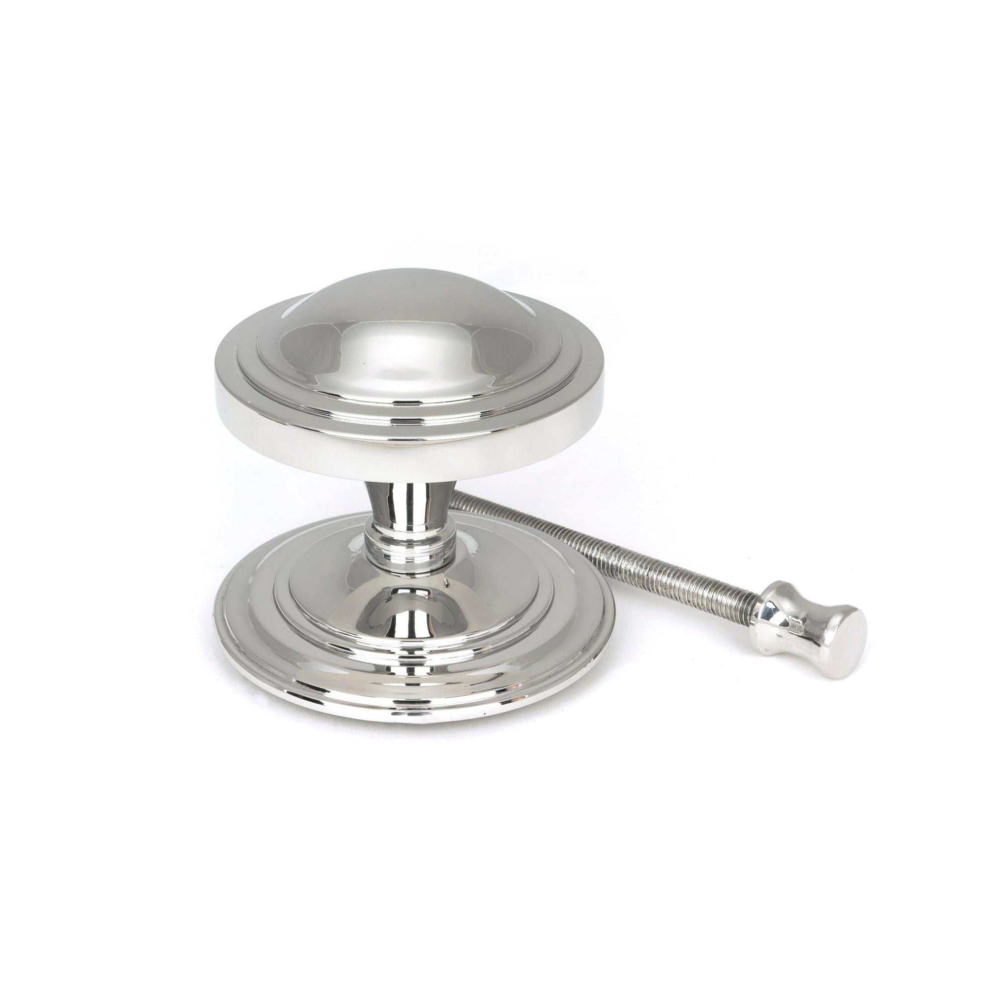 Polished Marine SS (316) Art Deco Centre Door Knob | From The Anvil - Centre Door Knobs - From The Anvil - Yester Home