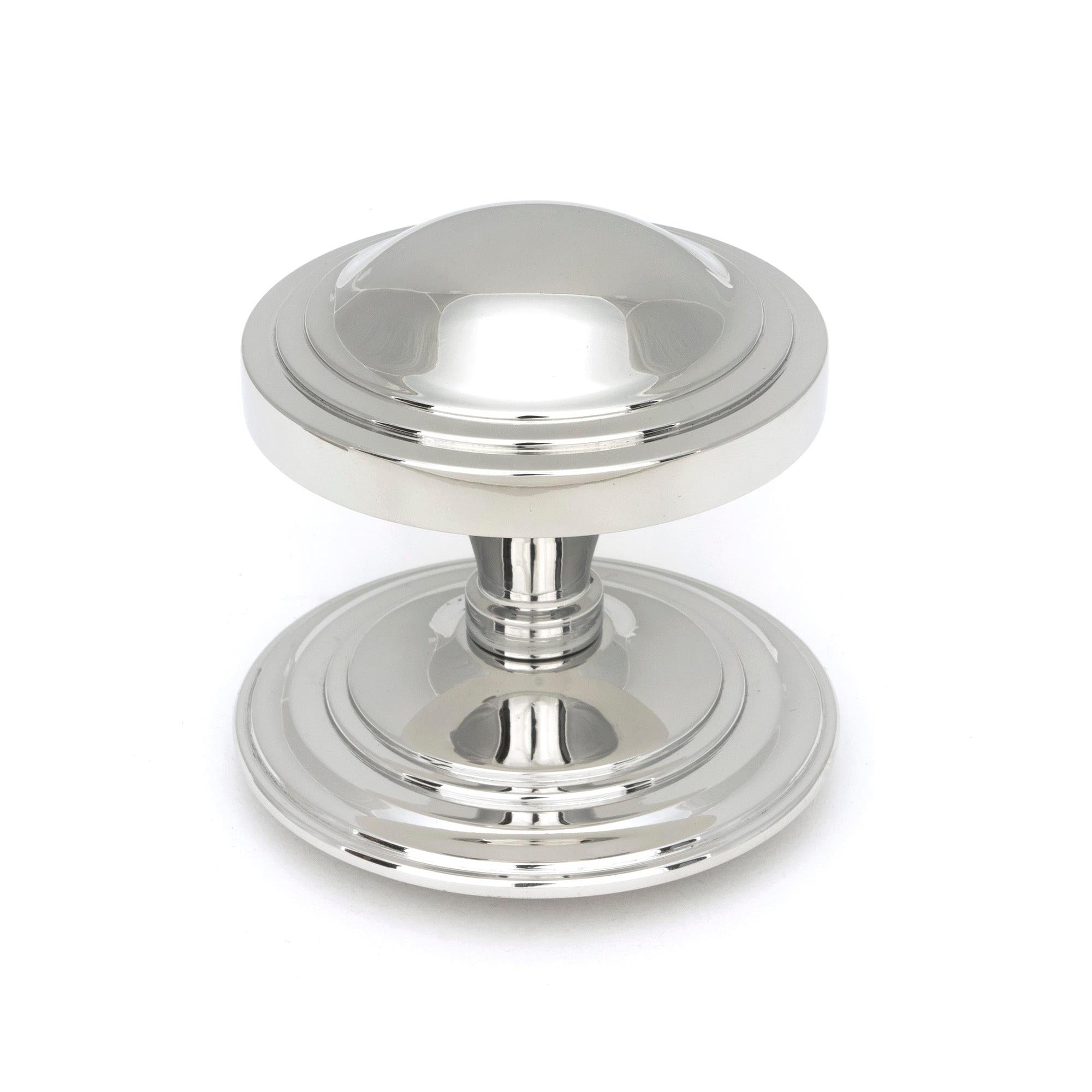 Polished Marine SS (316) Art Deco Centre Door Knob | From The Anvil - Centre Door Knobs - From The Anvil - Yester Home