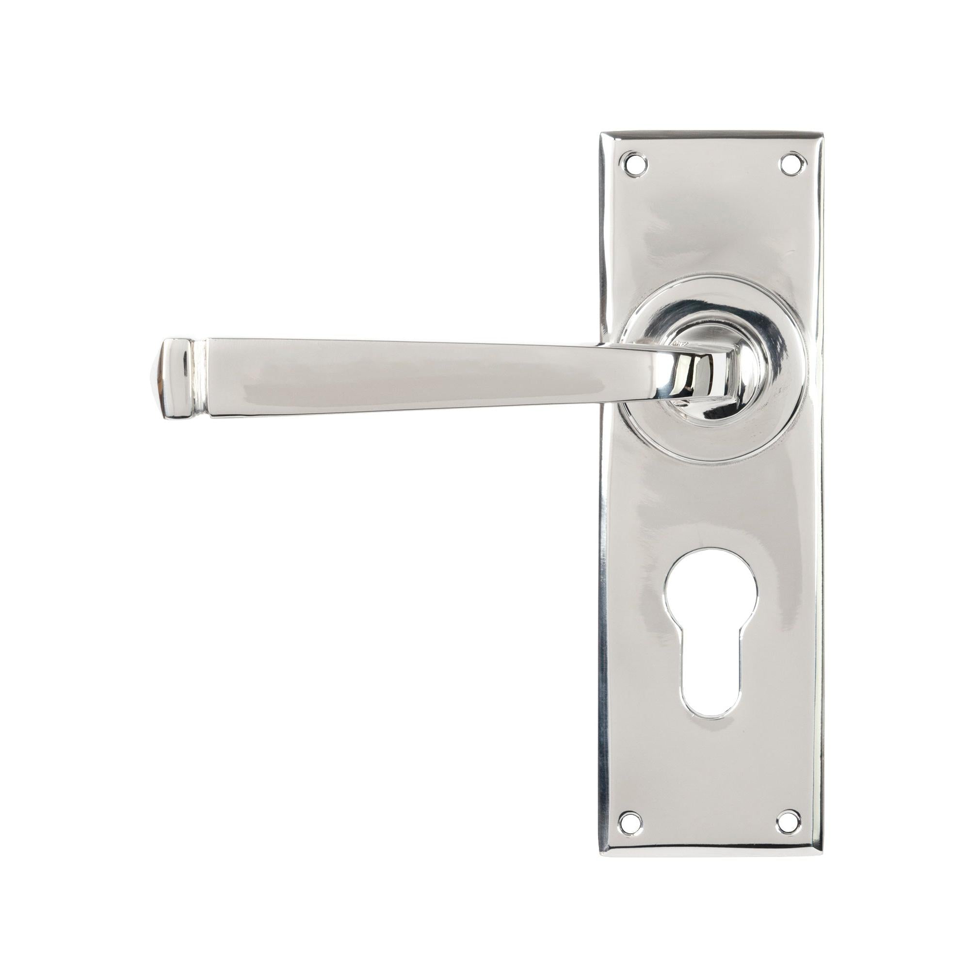 Polished Marine SS (316) Avon Lever Euro Lock Set | From The Anvil - Lever Euro - From The Anvil - Yester Home