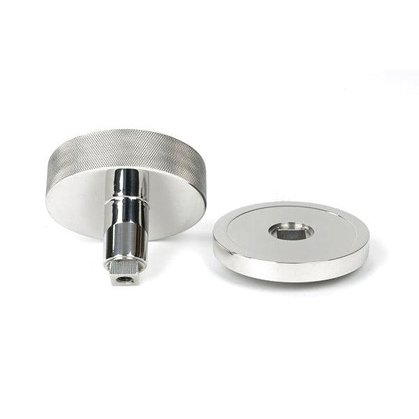 Polished Marine SS (316) Brompton Centre Door Knob (Plain) | From The Anvil-Centre Door Knobs-Yester Home