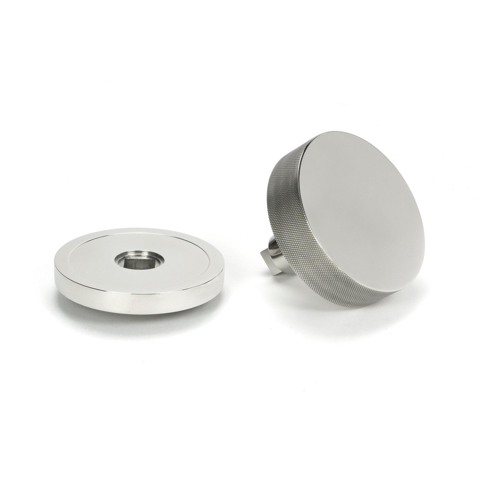 Polished Marine SS (316) Brompton Centre Door Knob (Plain) | From The Anvil - Centre Door Knobs - From The Anvil - Yester Home