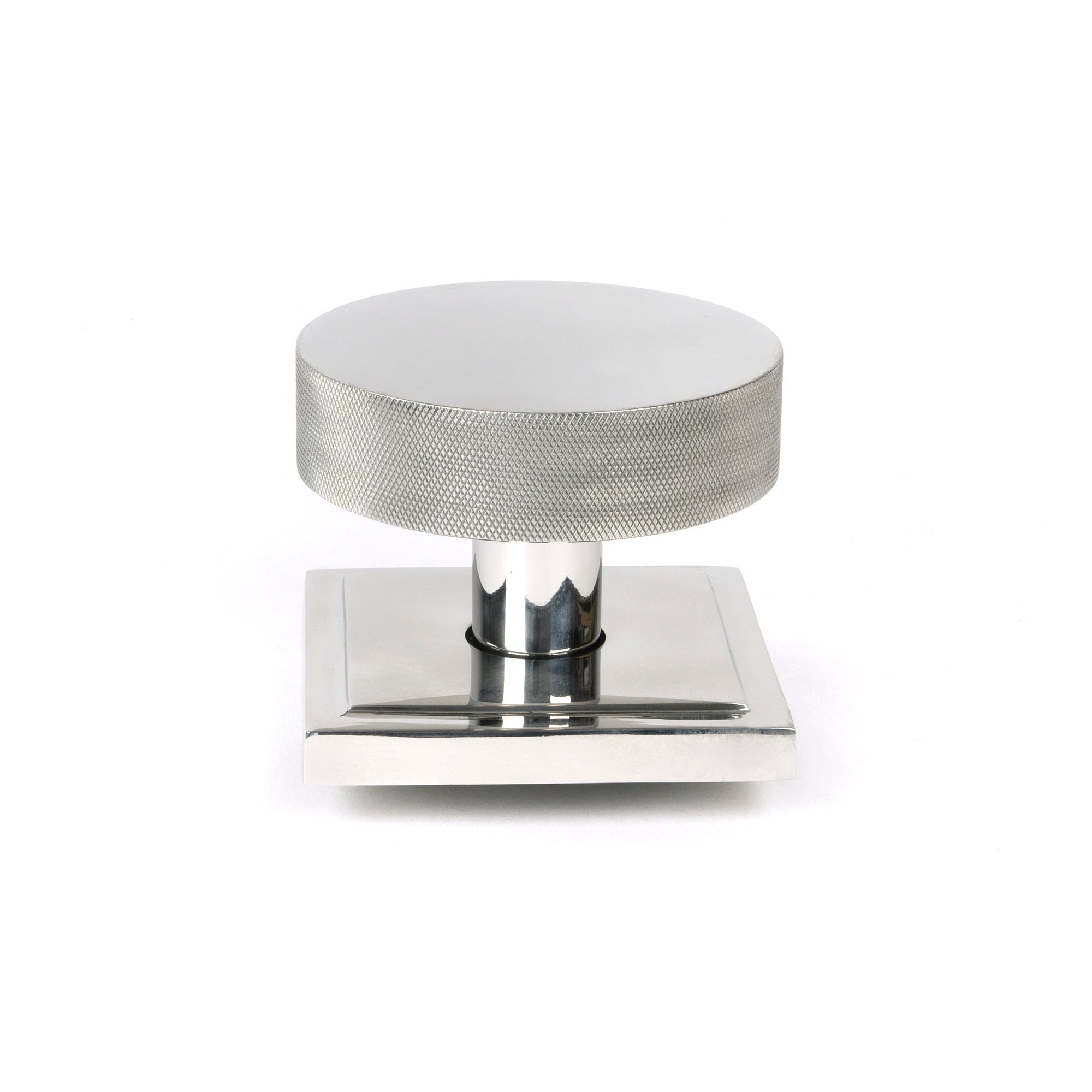 Polished Marine SS (316) Brompton Centre Door Knob (Square) | From The Anvil-Centre Door Knobs-Yester Home