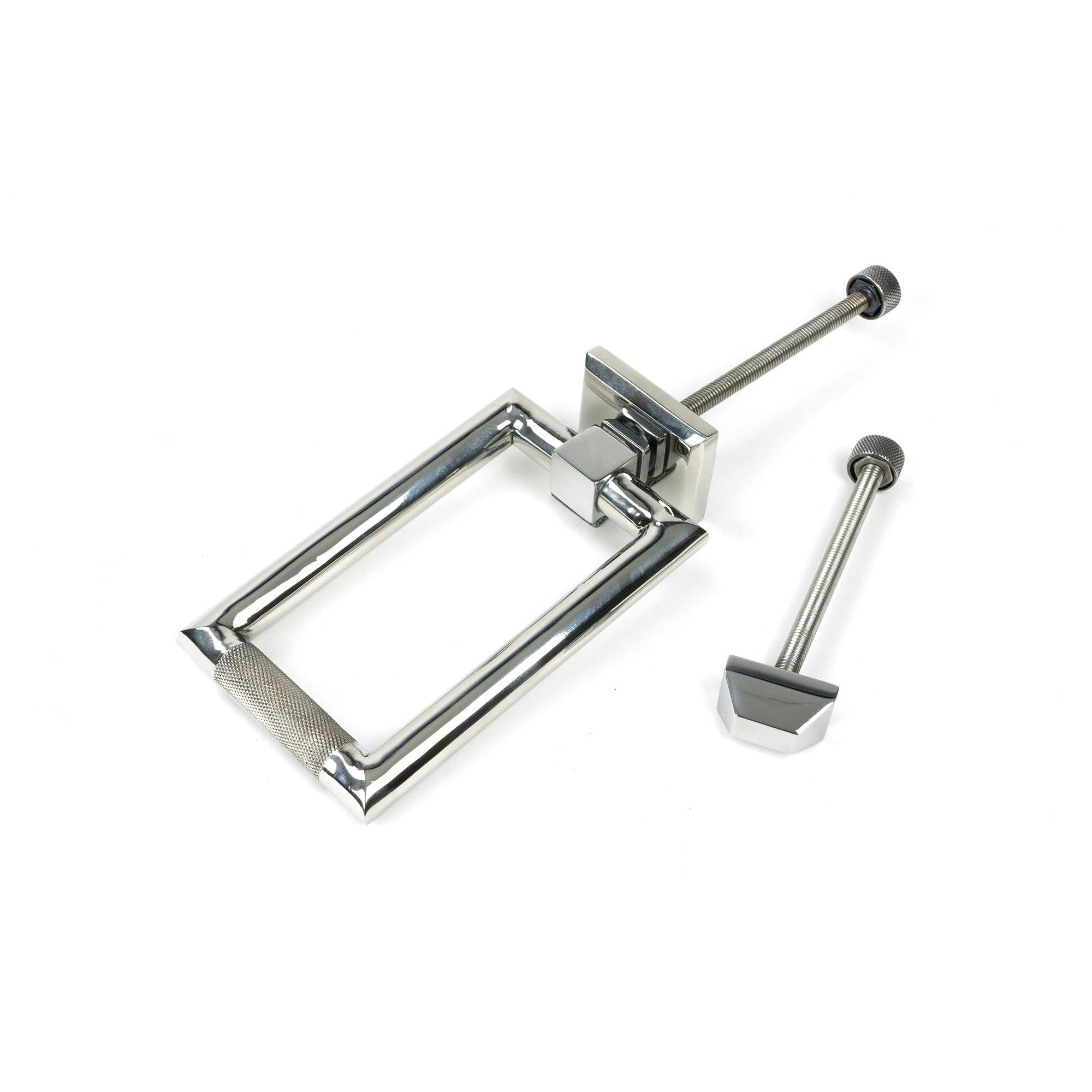 Polished Marine SS (316) Brompton Door Knocker | From The Anvil - Bolt-Through Door Knockers - From The Anvil - Yester Home
