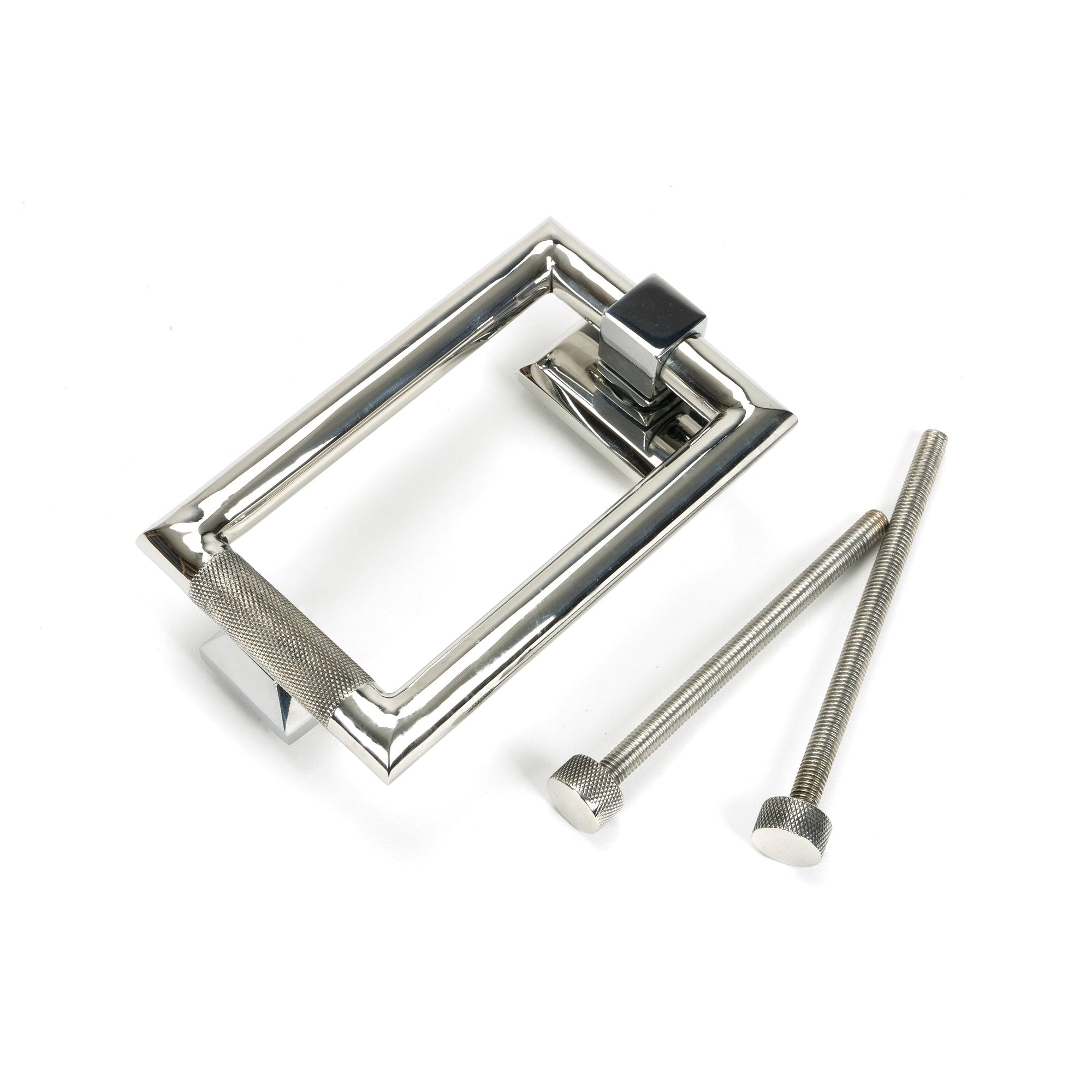 Polished Marine SS (316) Brompton Door Knocker | From The Anvil-Bolt-Through Door Knockers-Yester Home