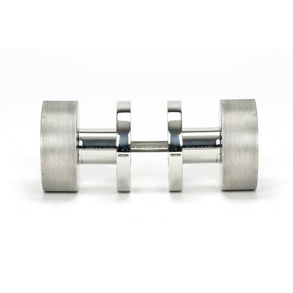 Polished Marine SS (316) Brompton Mortice/Rim Knob Set (Beehive) | From The Anvil-Mortice Knobs-Yester Home
