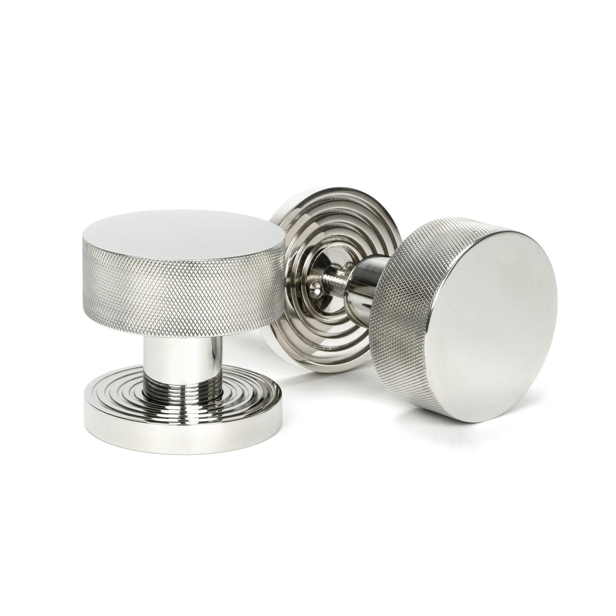 Polished Marine SS (316) Brompton Mortice/Rim Knob Set (Beehive) | From The Anvil - Mortice Knobs - From The Anvil - Yester Home