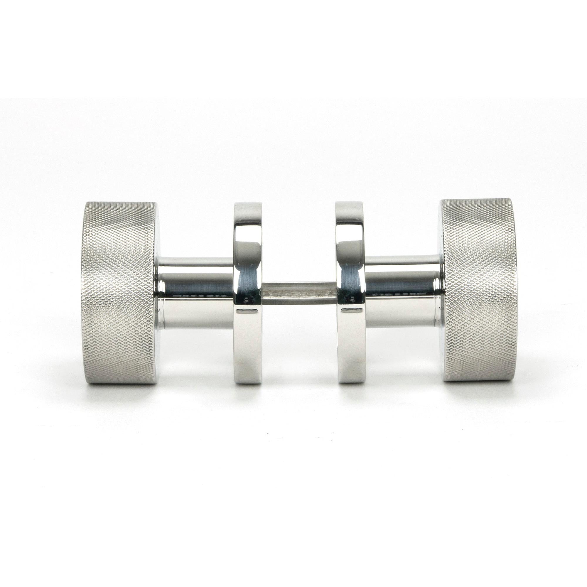 Polished Marine SS (316) Brompton Mortice/Rim Knob Set (Plain) | From The Anvil - Mortice Knobs - From The Anvil - Yester Home